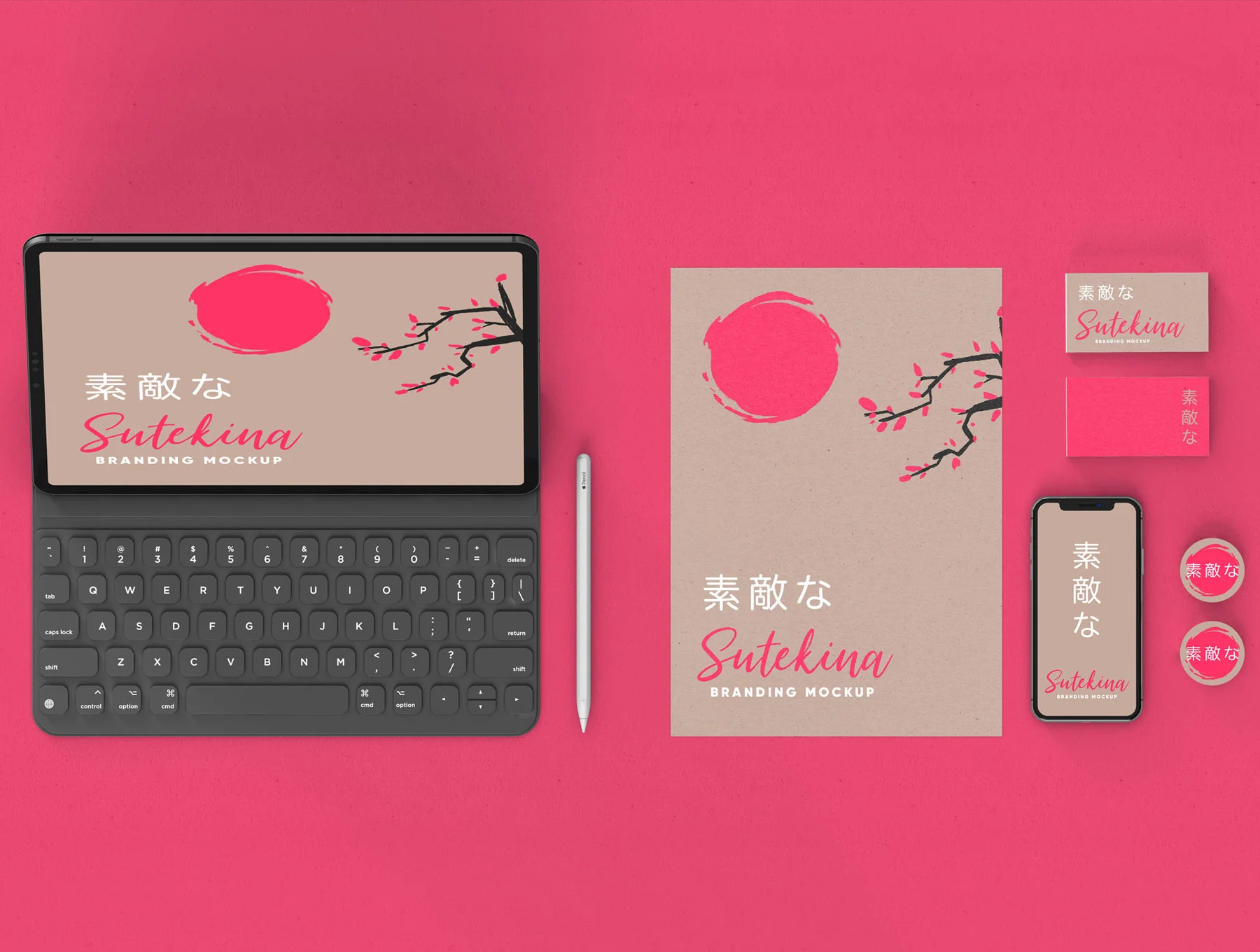 Sutekina Stationery Mockup 6