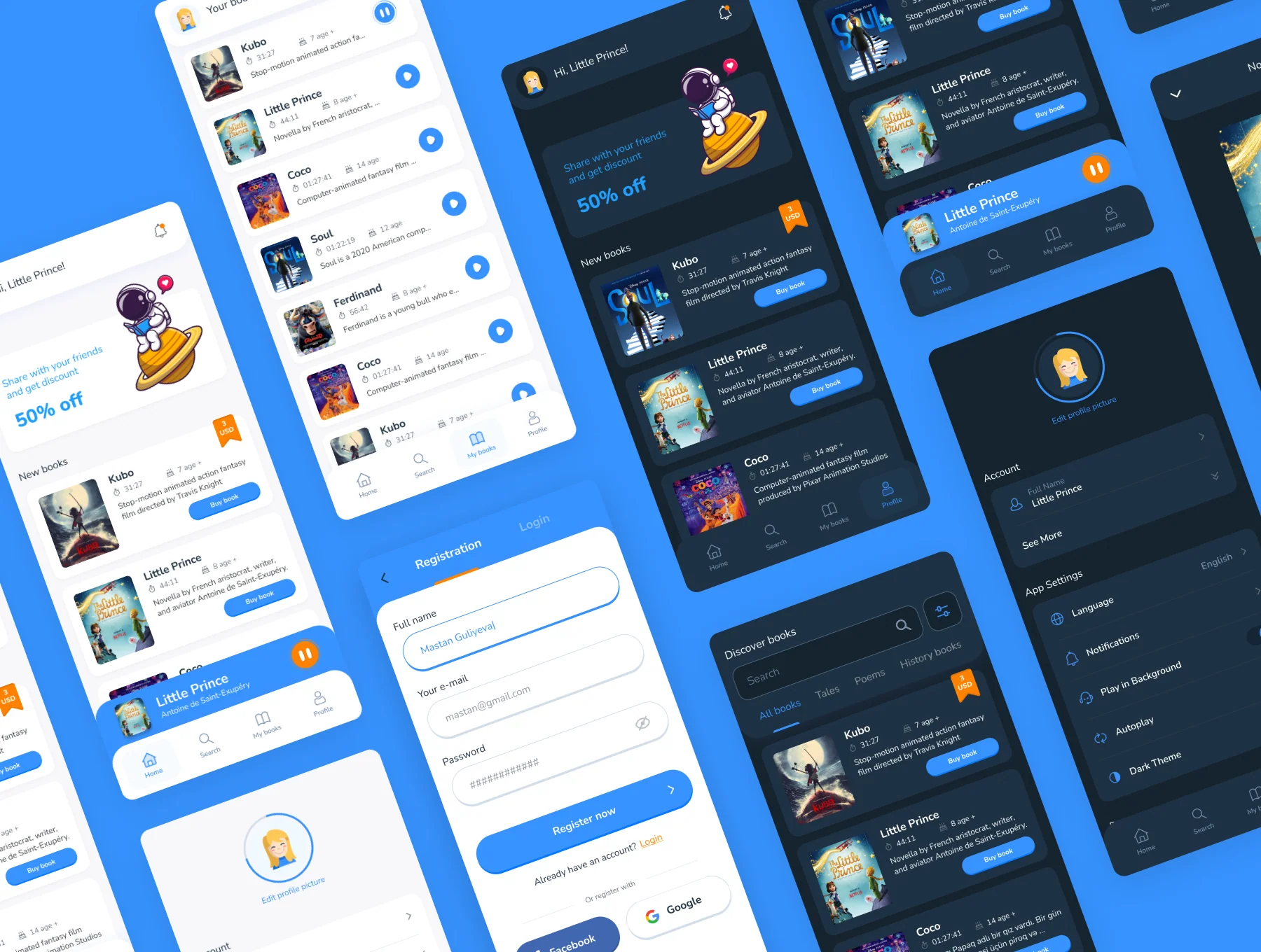 Sweet Dream - Audio Book & ebook App UI Kit 3