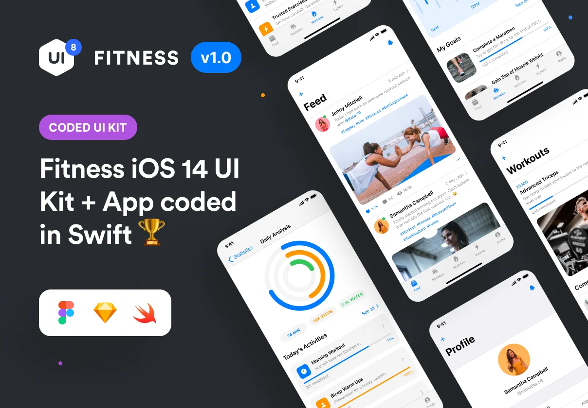 Swift Fitness: iOS 14 App Kit