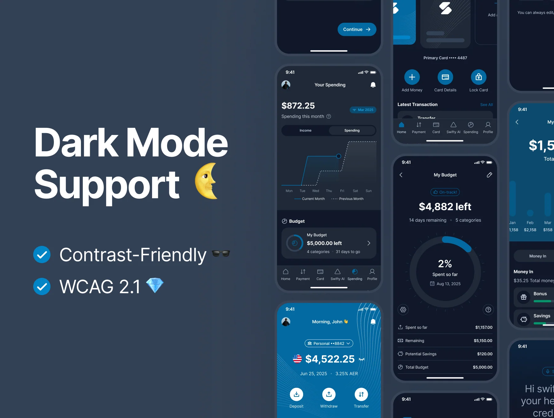 swiftbank: AI Digital Banking & Payments App UI Kit 5