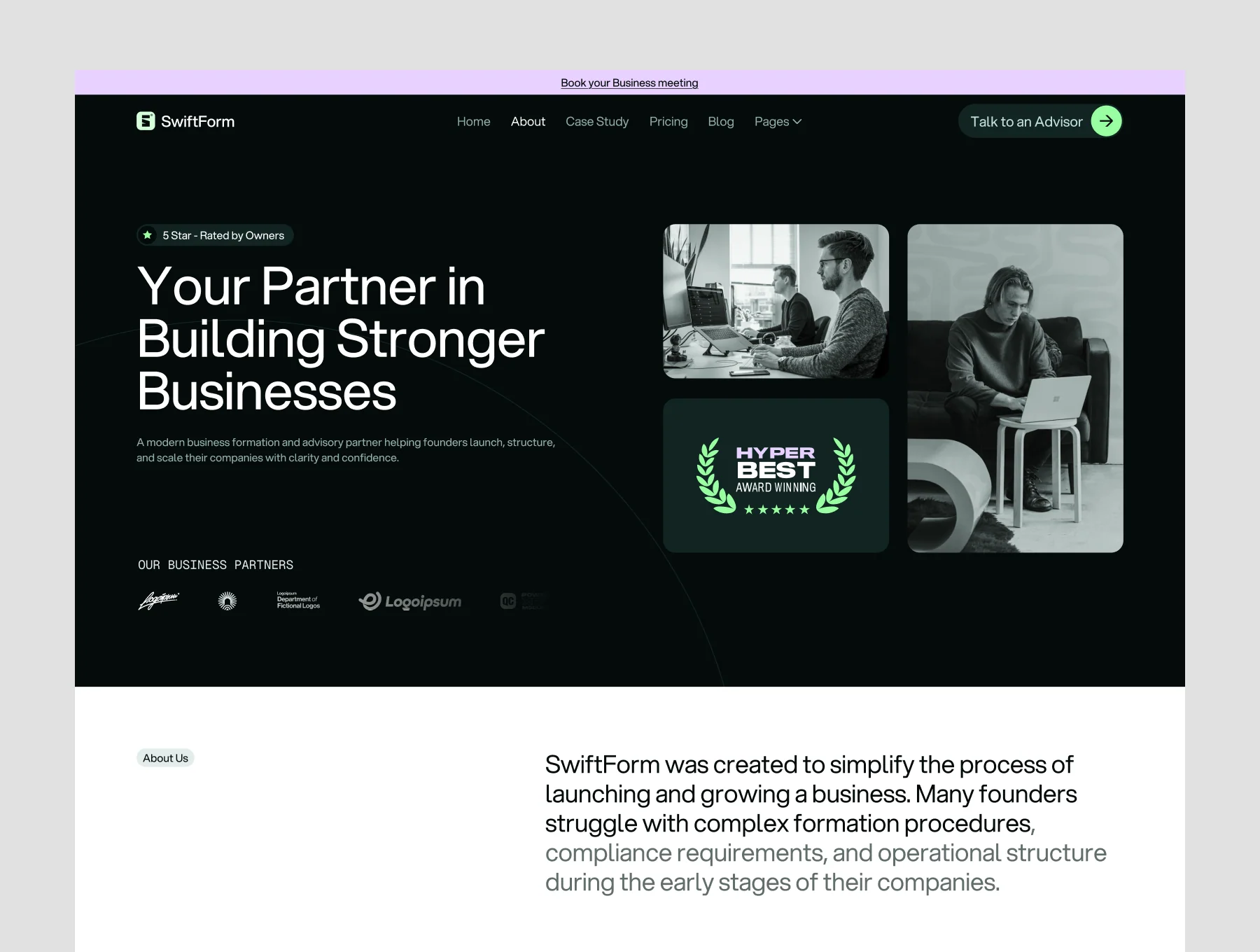 Swiftform – Business, Consulting & Coaching Website 4