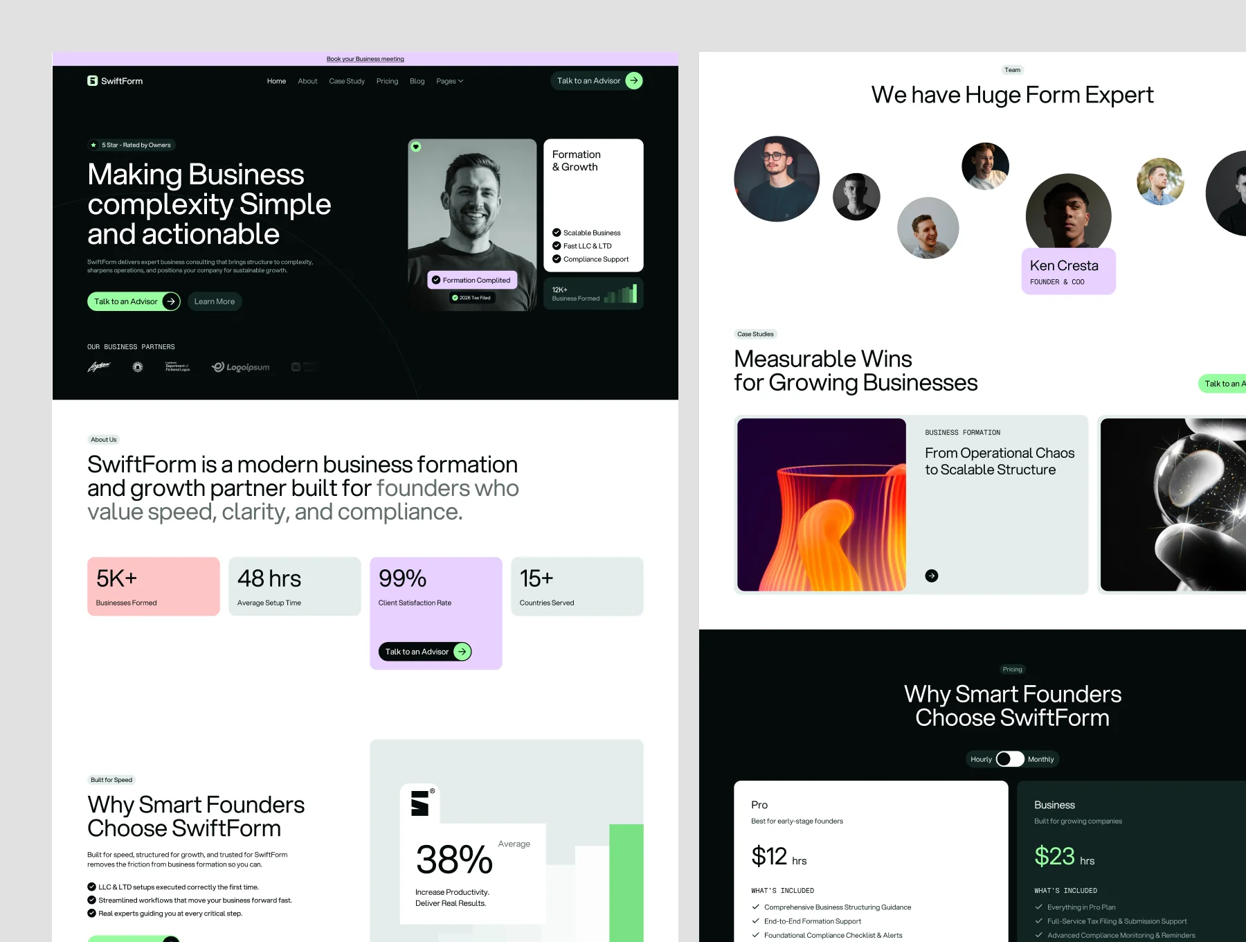 Swiftform – Business, Consulting & Coaching Website 6