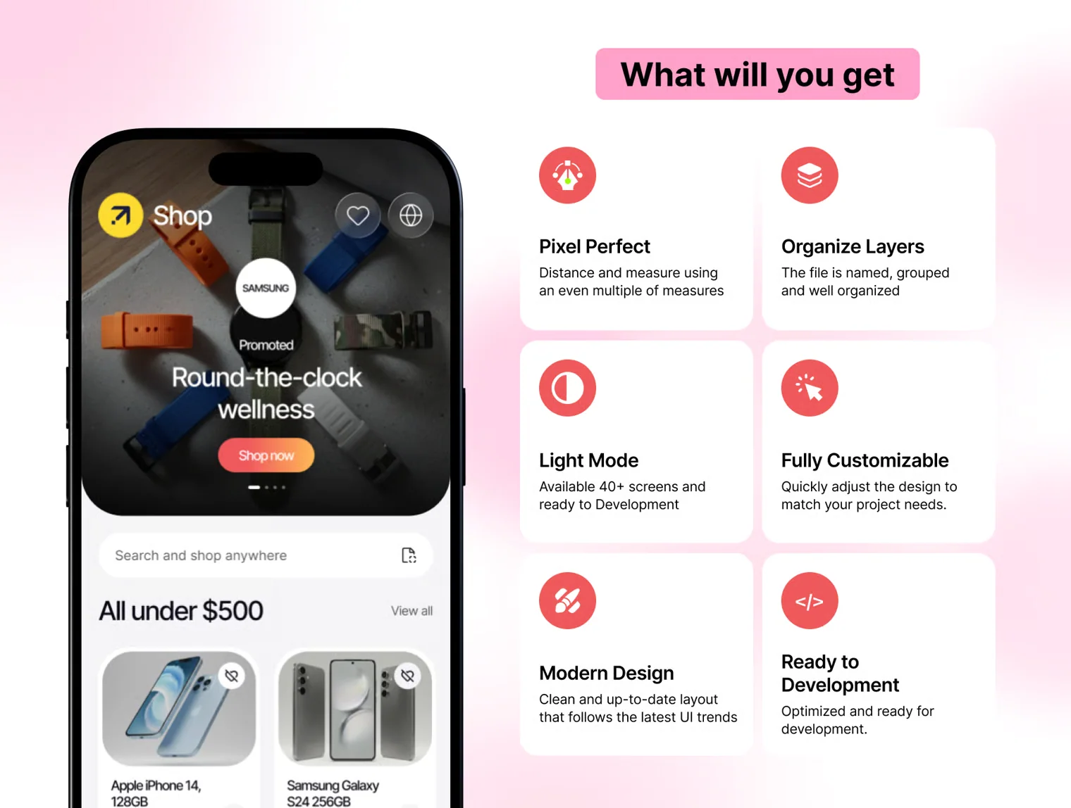 Swiftly – Shopping & Cashback App UI Kit 2