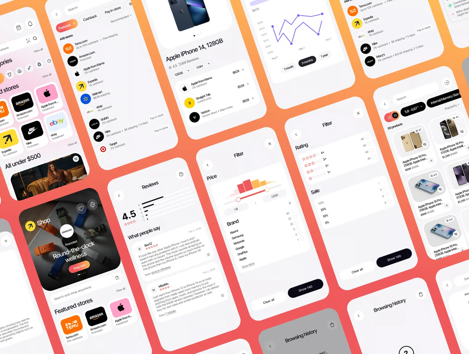Swiftly – Shopping & Cashback App UI Kit 4