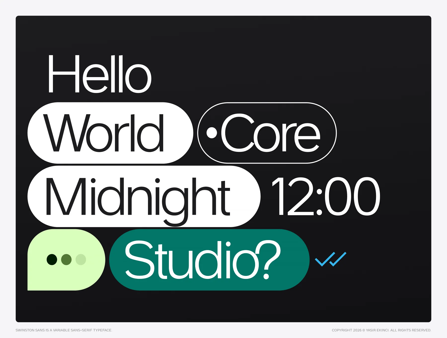Swinston Sans Variable Typeface 8