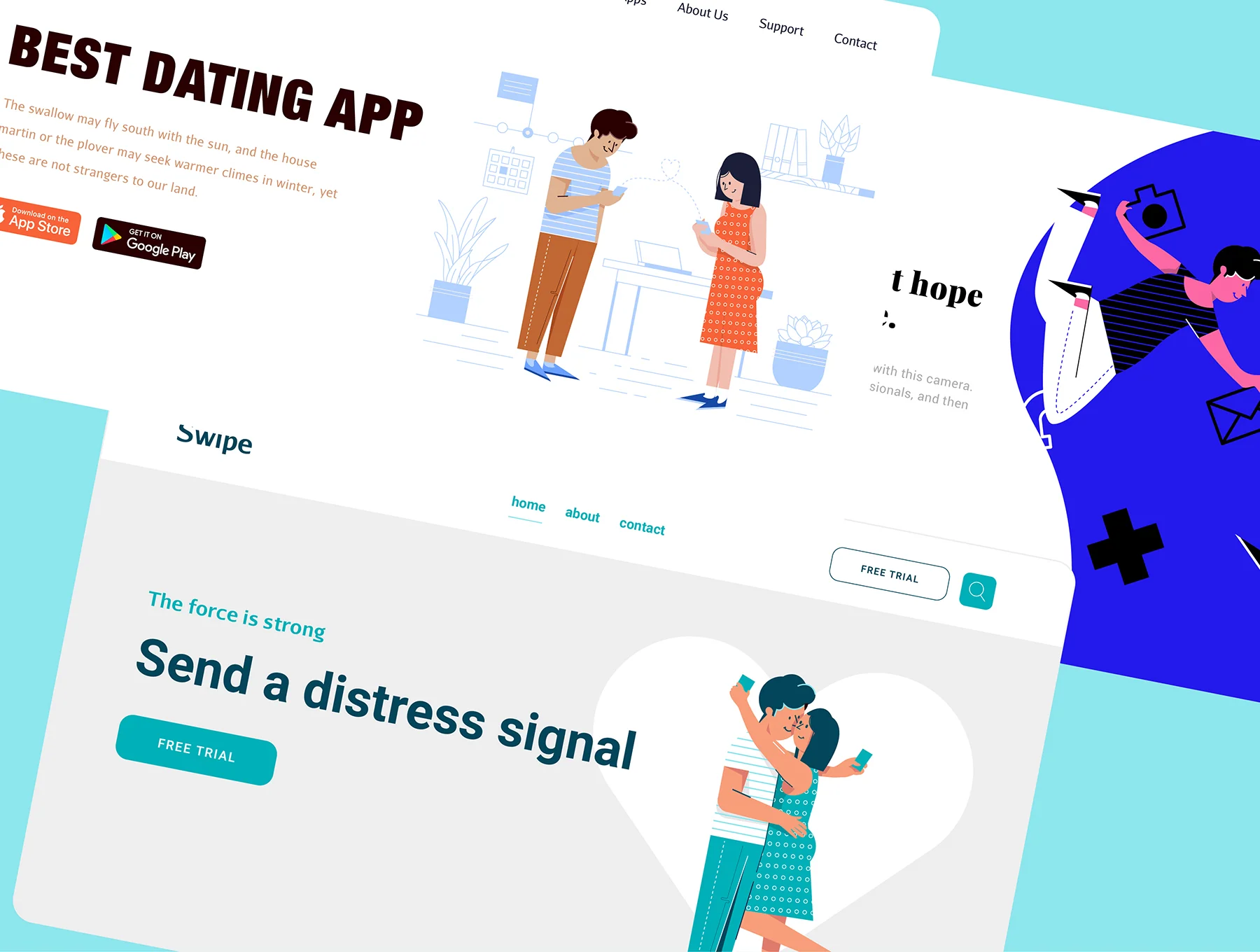 Swipe Illustrations 3