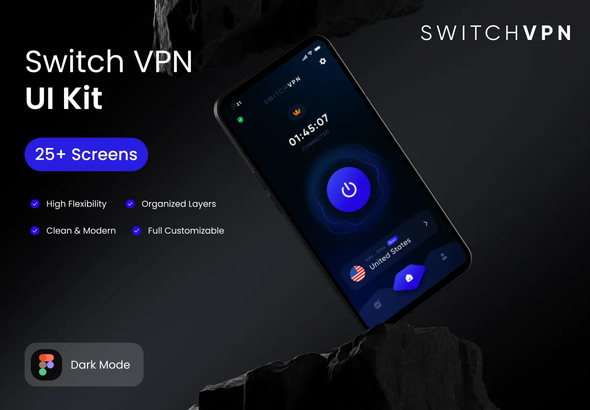 Switch VPN - Mobile App UI Kit