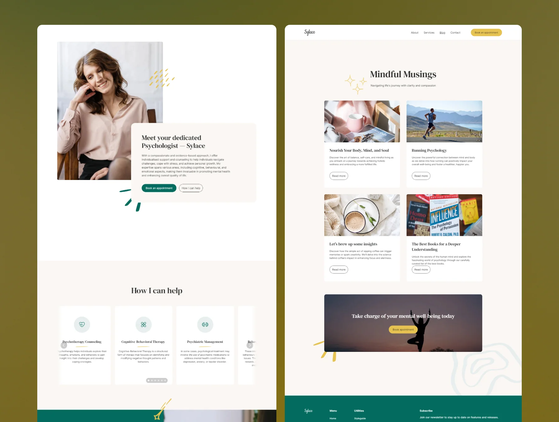 Sylace — Your Calming Companion Website Template 2