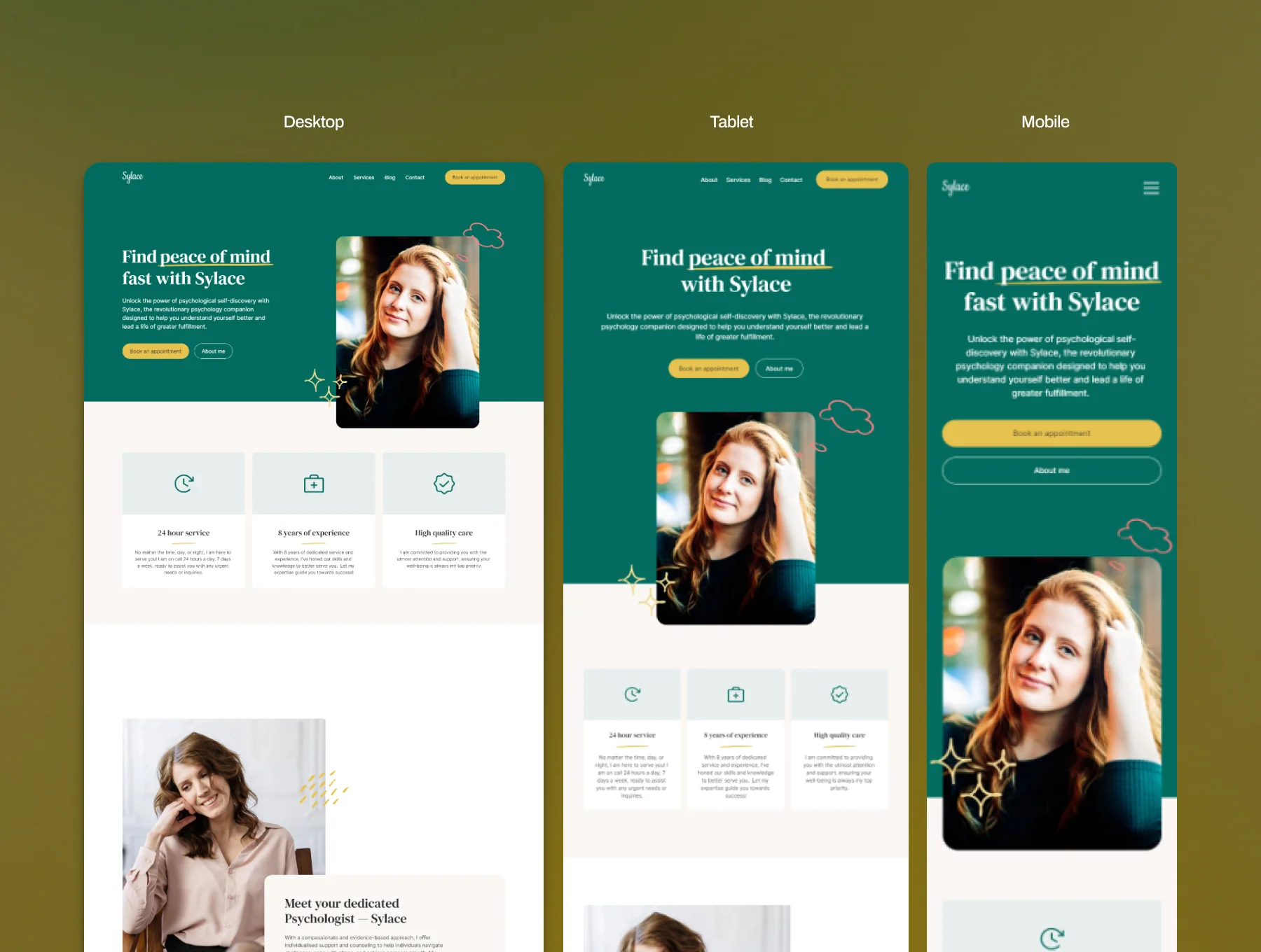 Sylace — Your Calming Companion Website Template 3