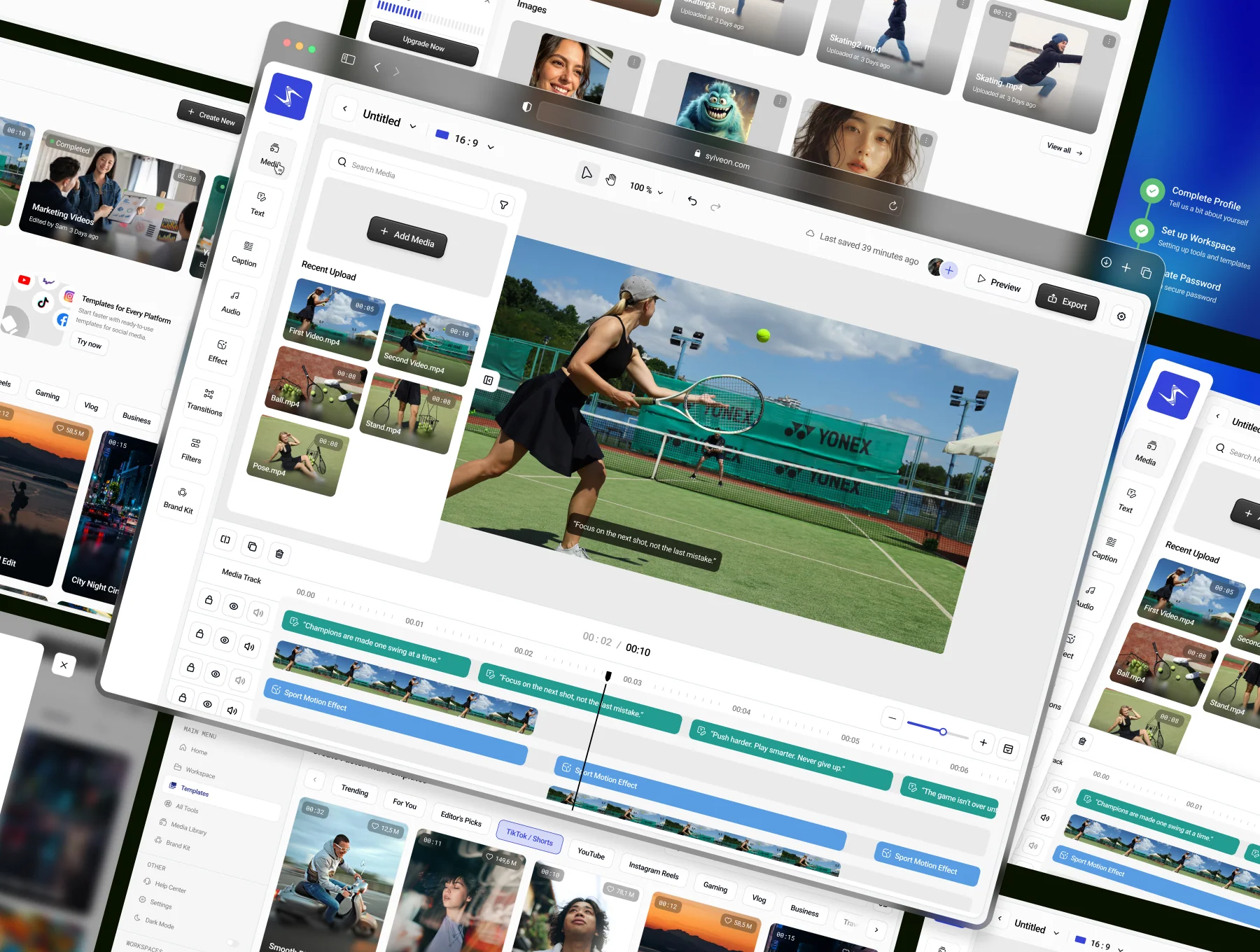 Sylveon - Video Editor Dashboard UI KIT 7