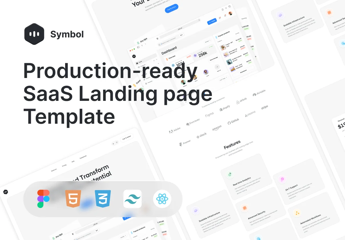 Symbol: SaaS Platform Landing Page