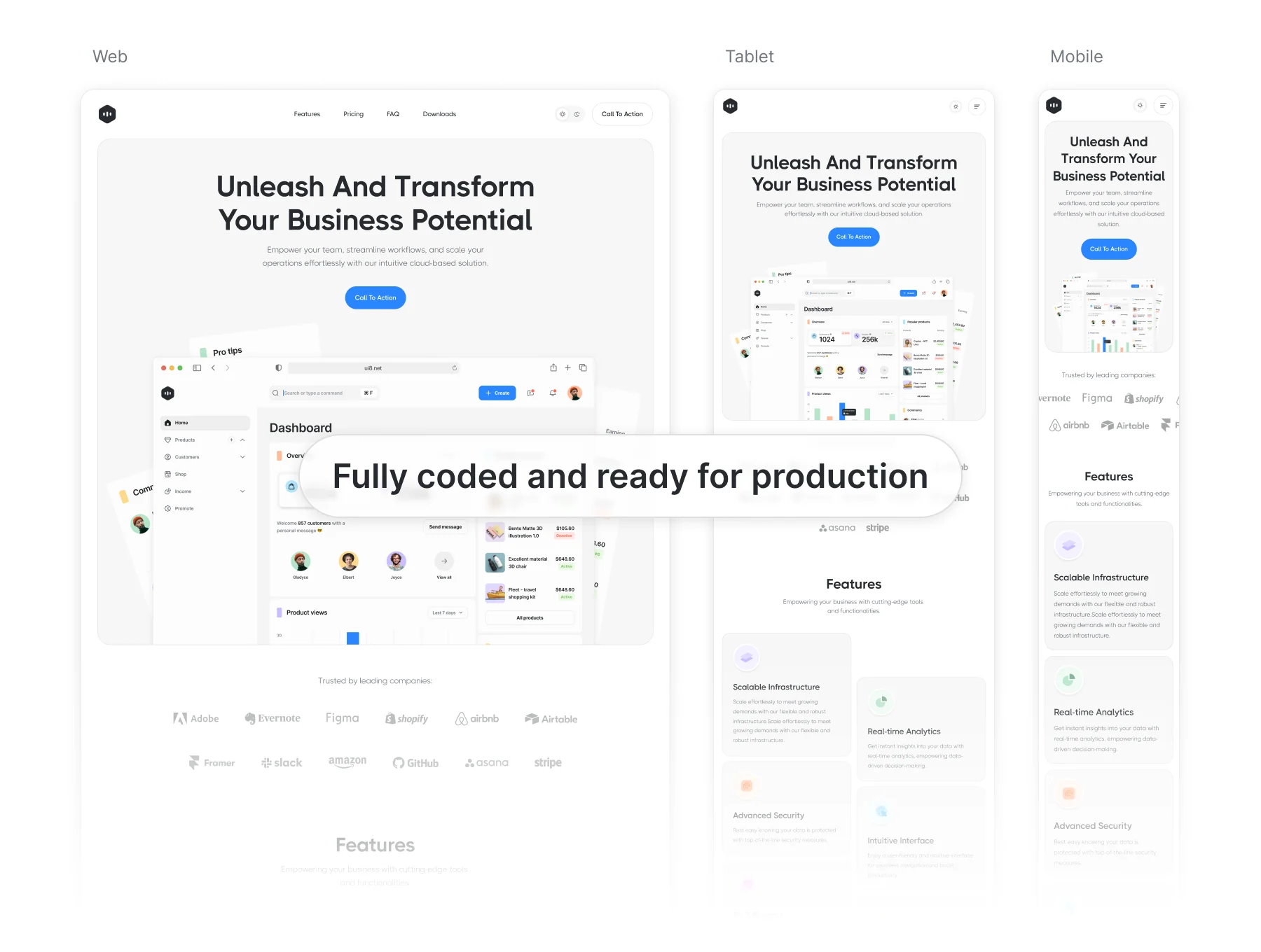 Symbol: SaaS Platform Landing Page 3