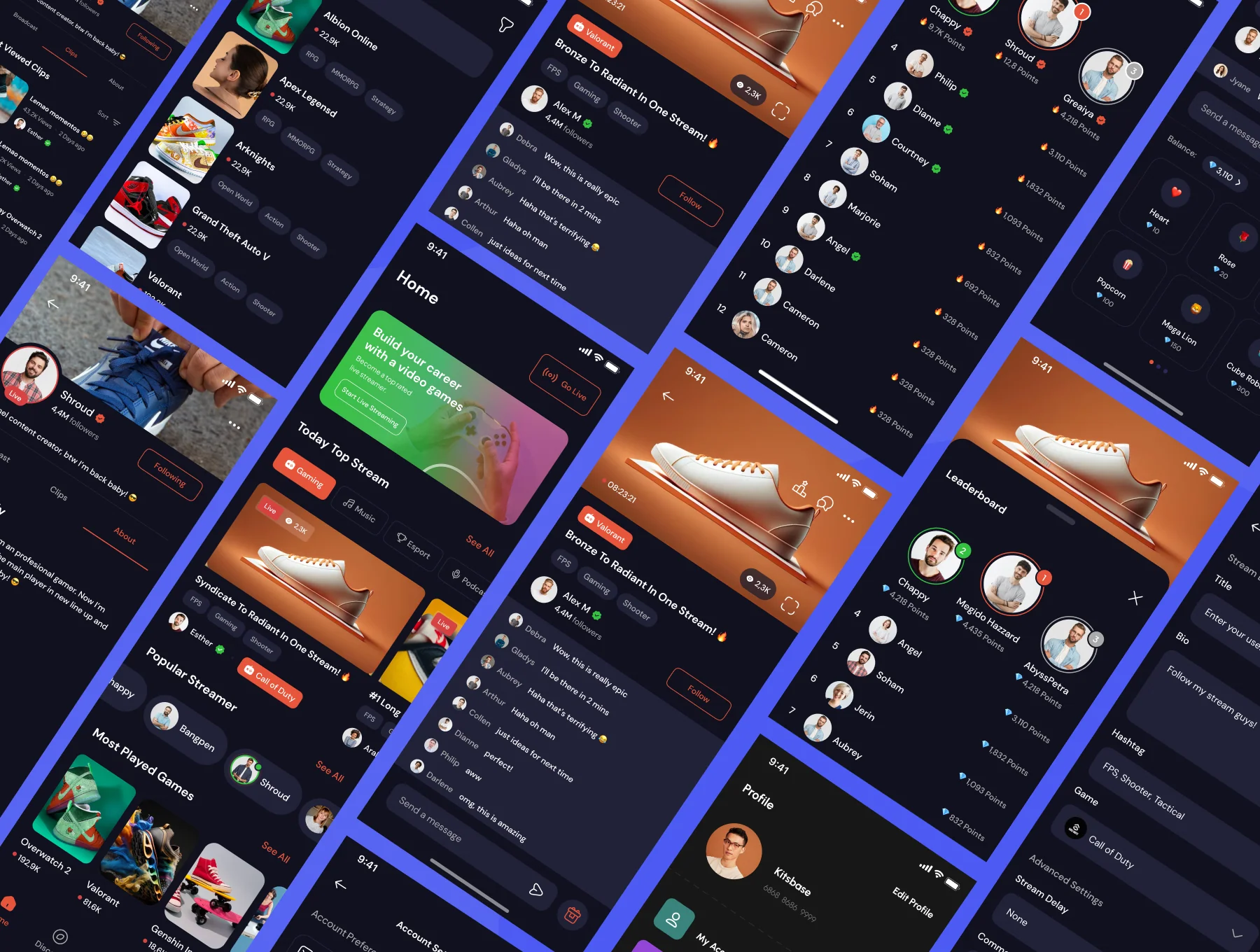 Symplify Live Streaming app UI kit 6