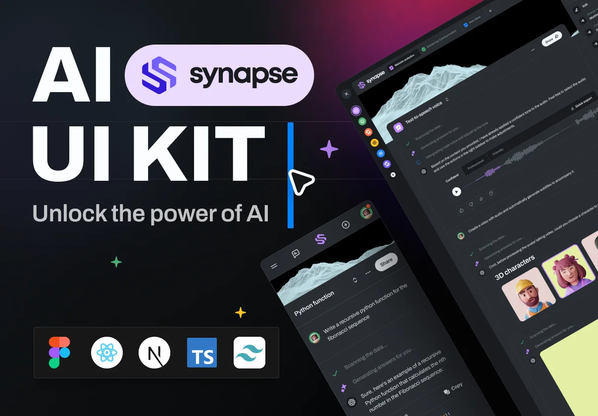 Synapse - AI UI Kit + React
