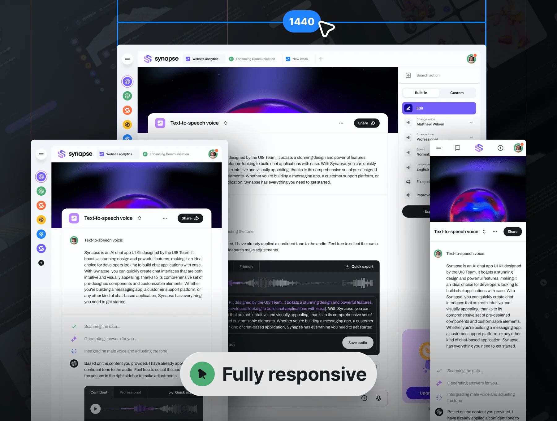 Synapse - AI UI Kit + React 3