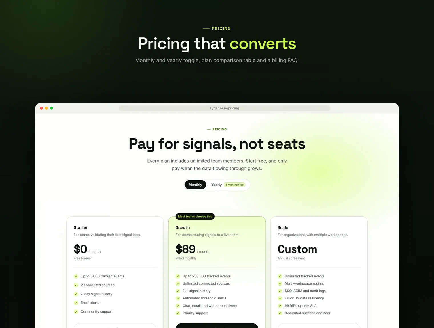 Synapse - SaaS Website Template 3