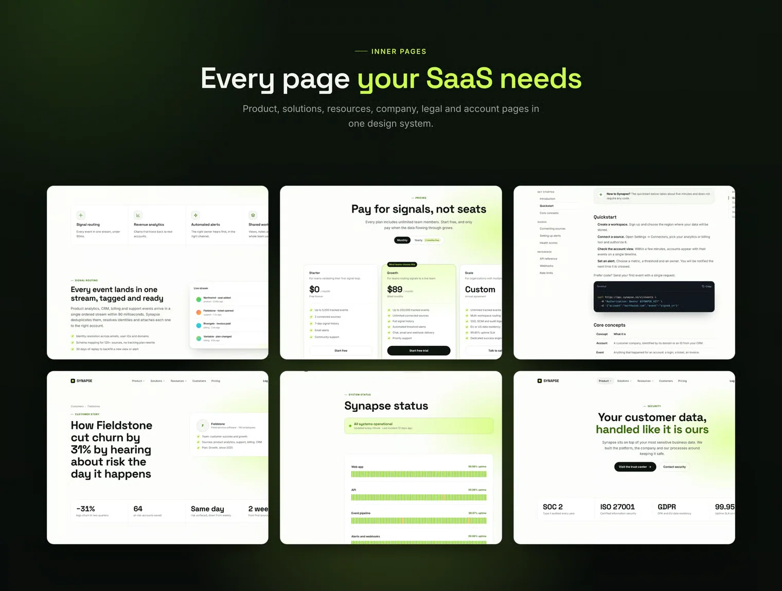 Synapse - SaaS Website Template 4