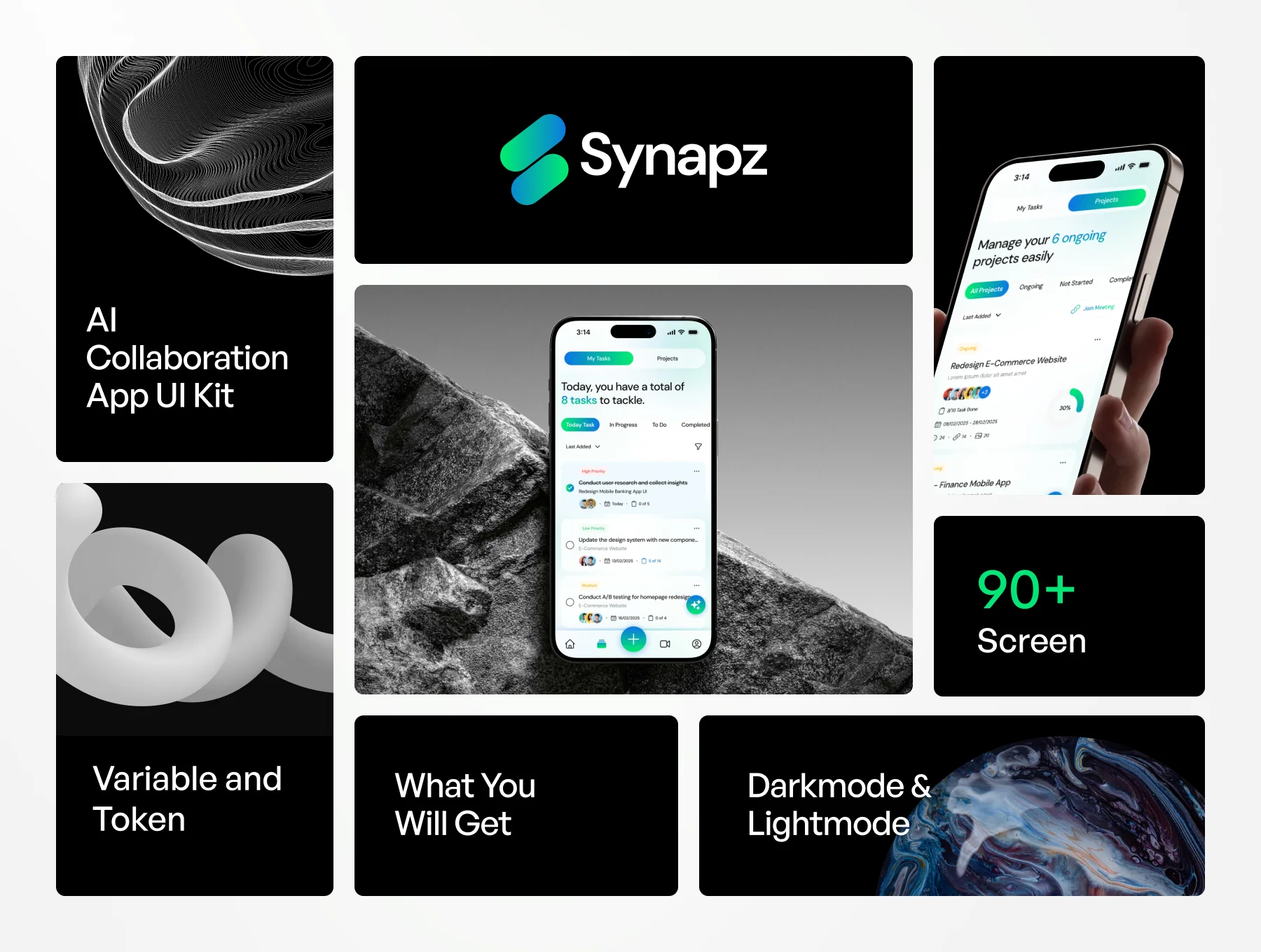 Synapz - AI Task Collaboration  App UI KIT 2