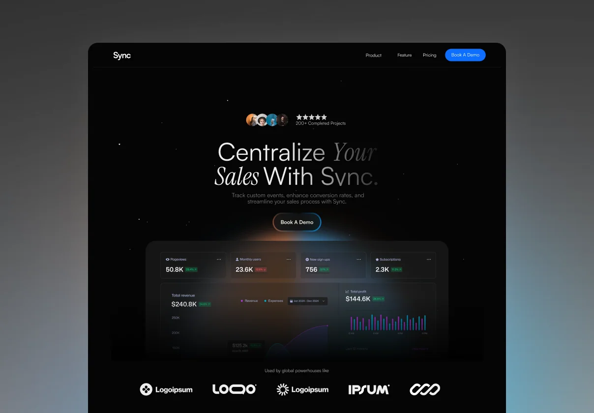 Sync - SaaS Landing Page Framer Template