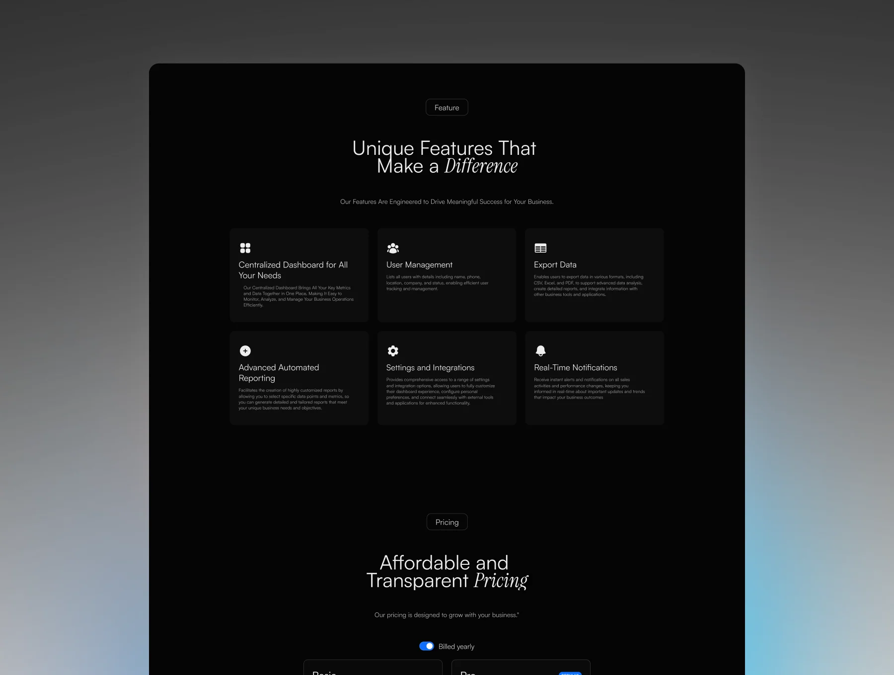 Sync - SaaS Landing Page Framer Template 4