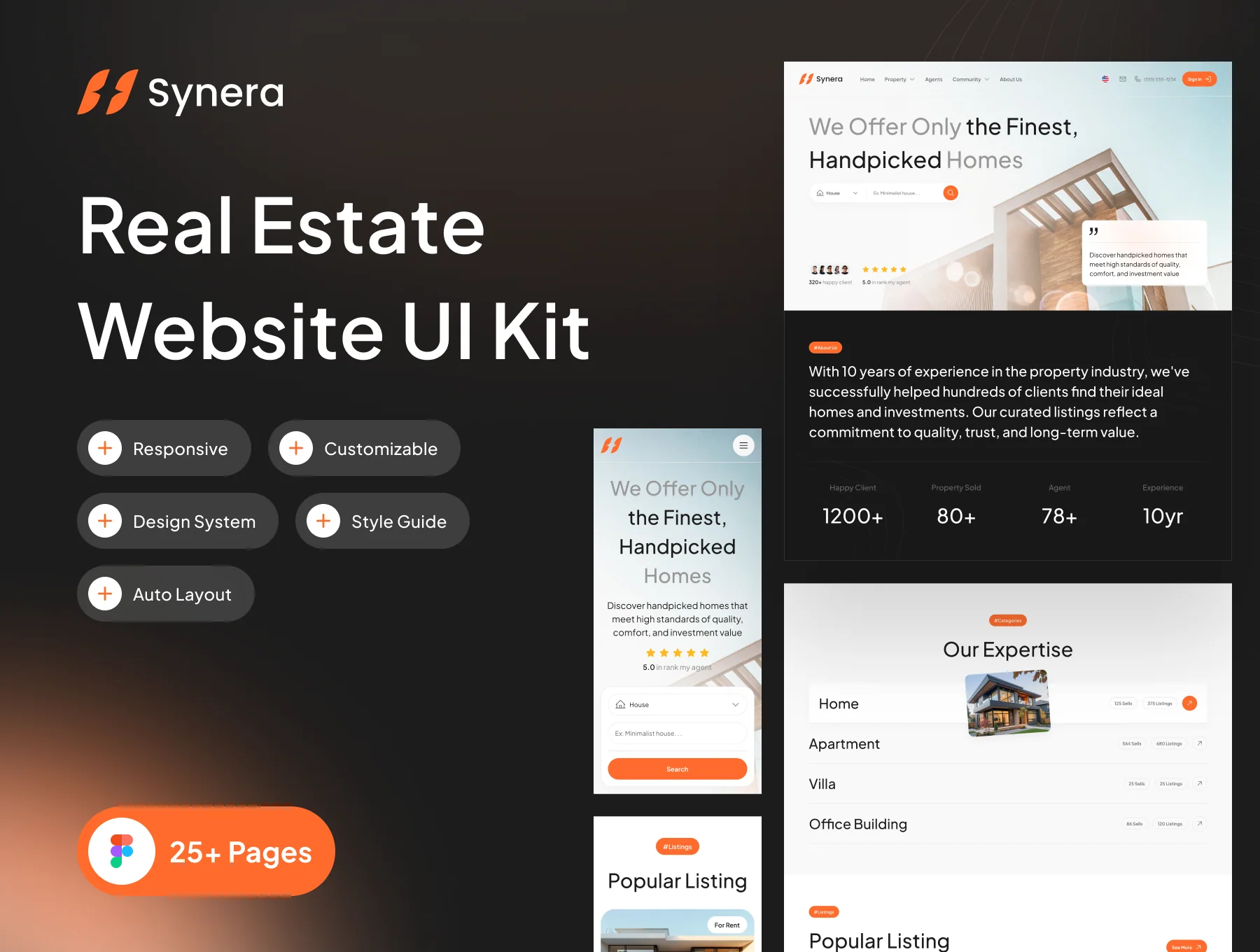 Synera Property Website UI Kit