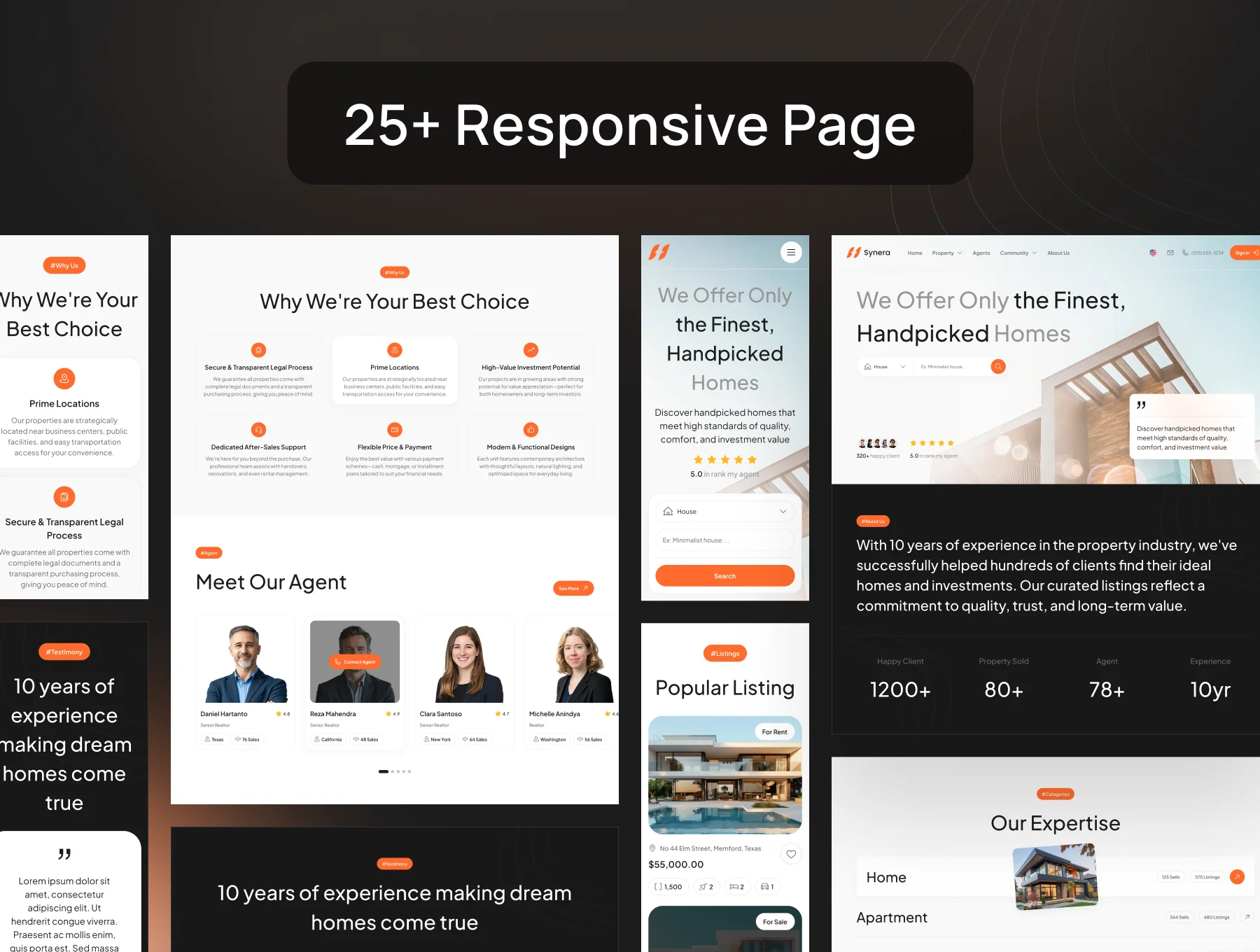 Synera Property Website UI Kit 3