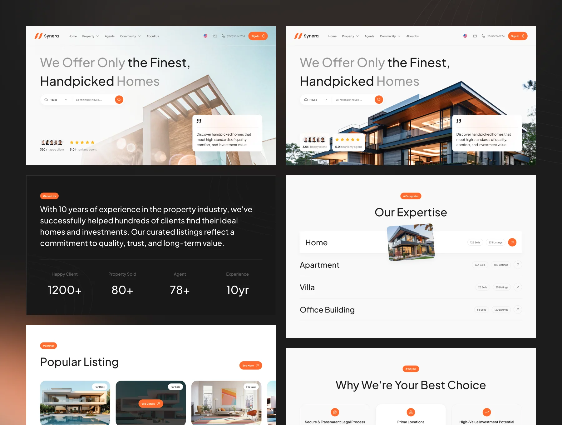 Synera Property Website UI Kit 5