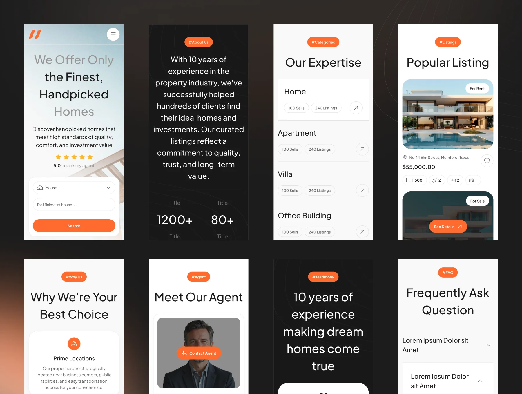 Synera Property Website UI Kit 6