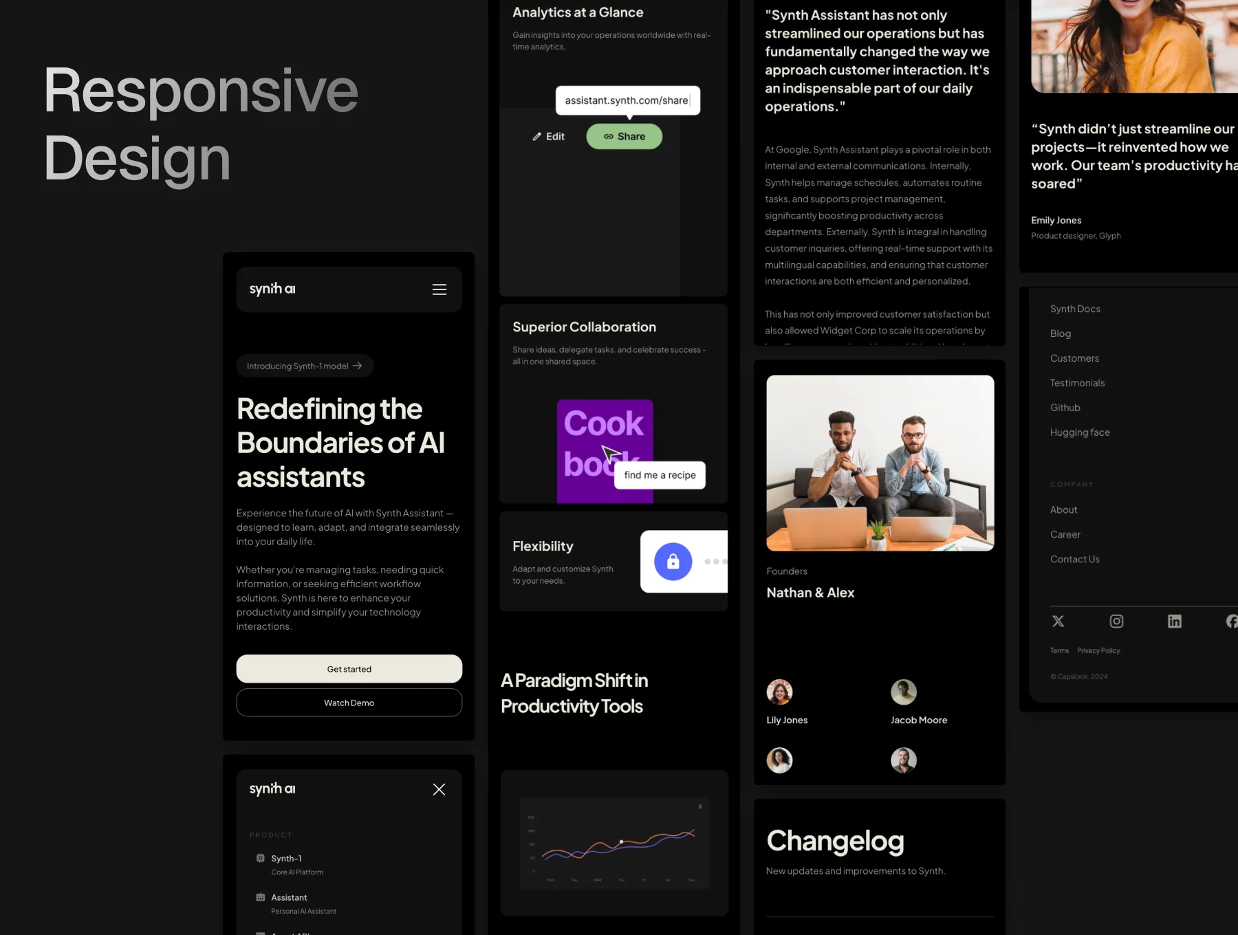 Synth - AI SaaS Template for Framer 4