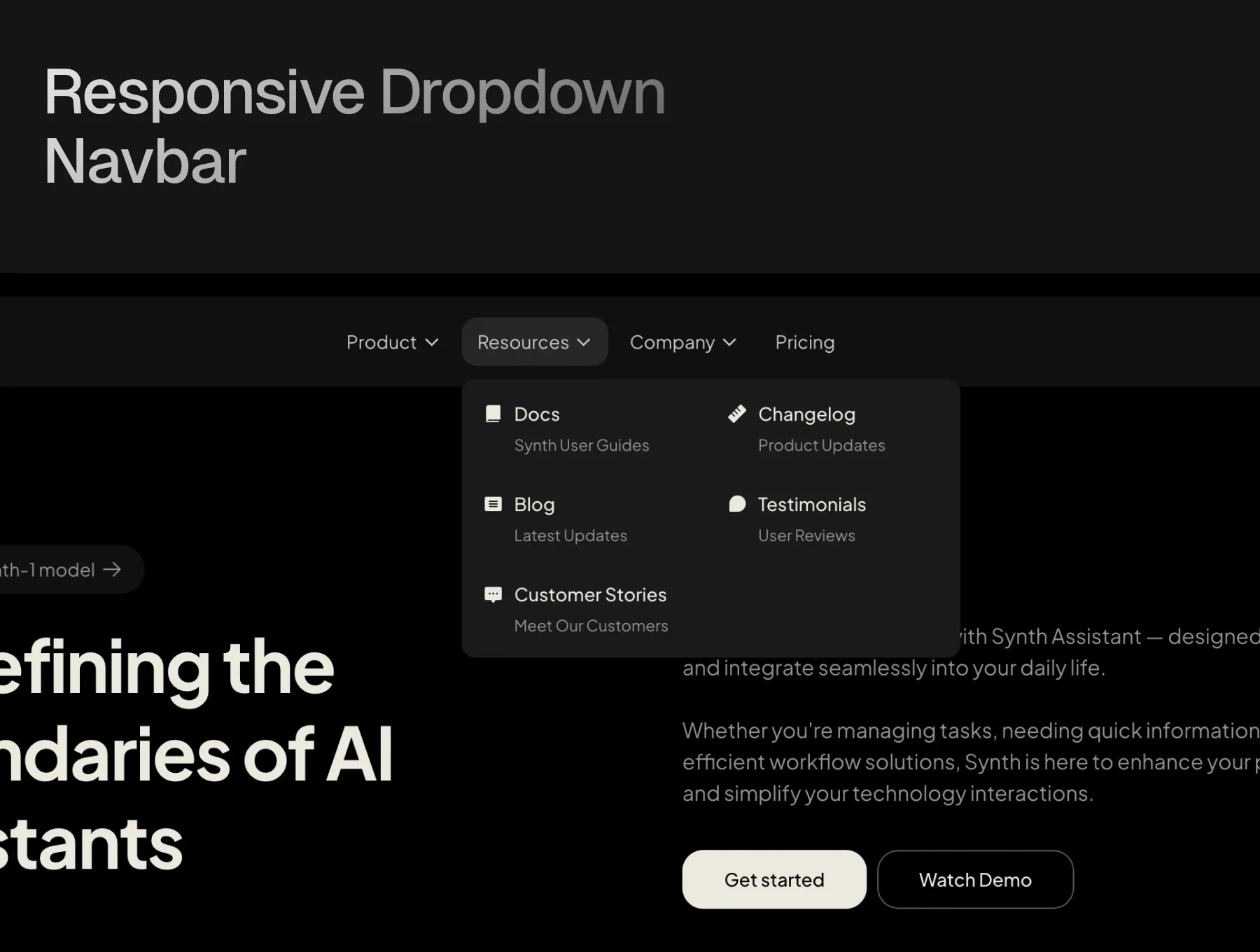 Synth - AI SaaS Template for Framer 6