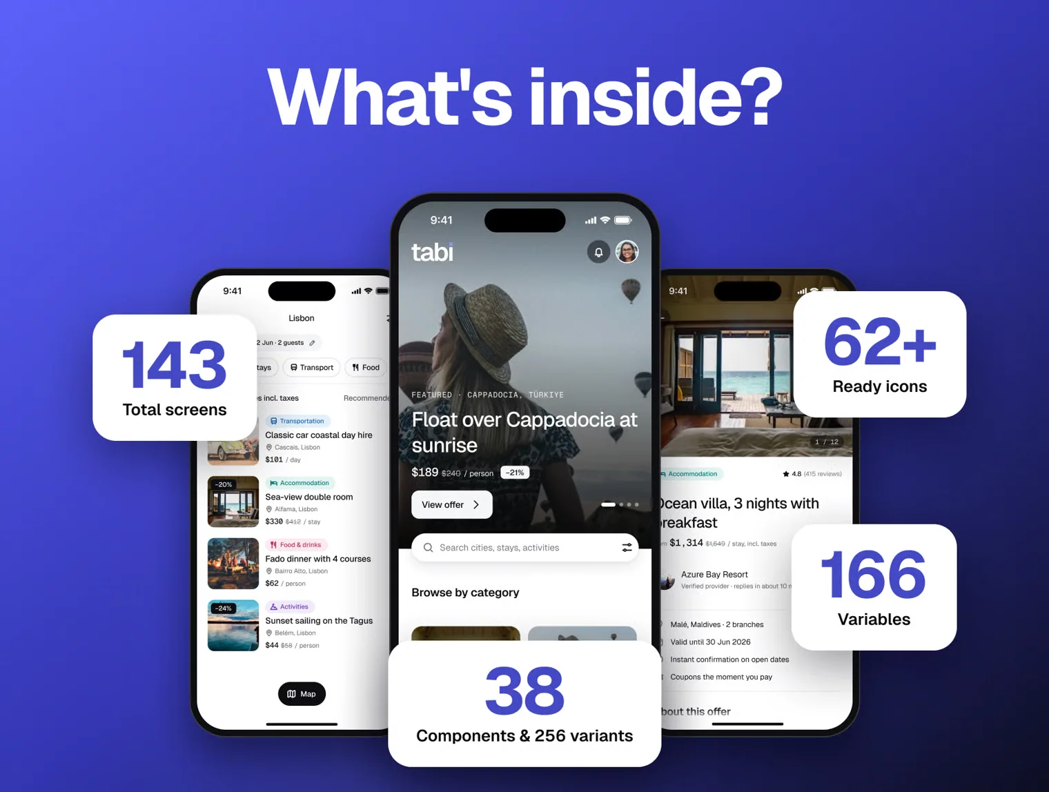 tabi — Travel Booking App UI Kit 3