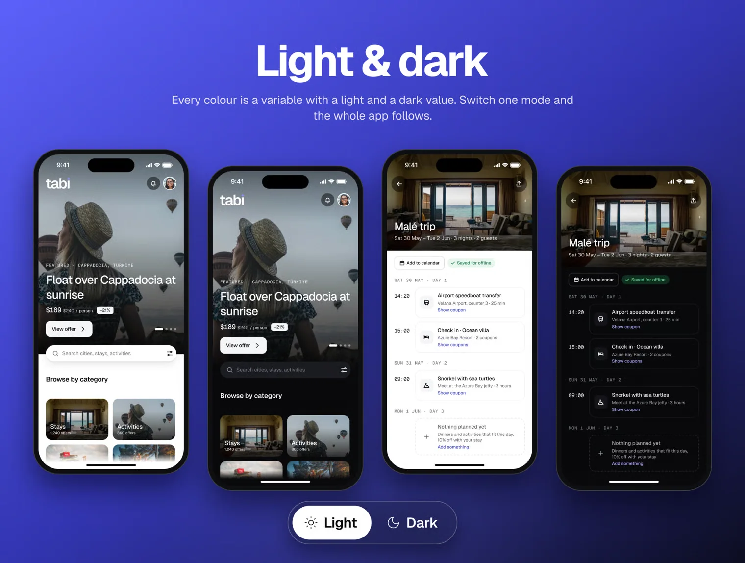 tabi — Travel Booking App UI Kit 7