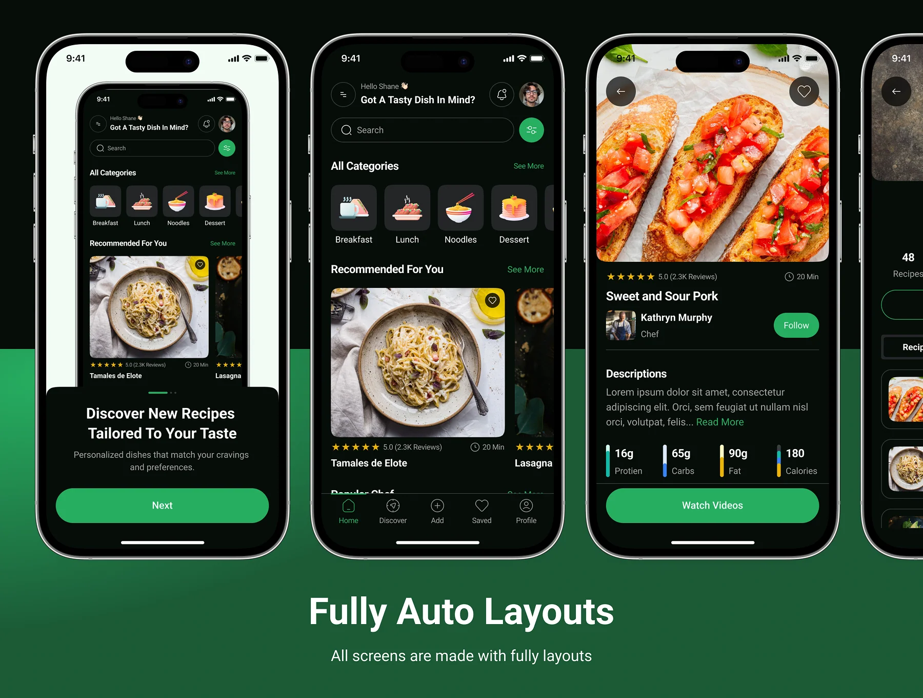 Tafito - Food Recipe App UI Kit 4
