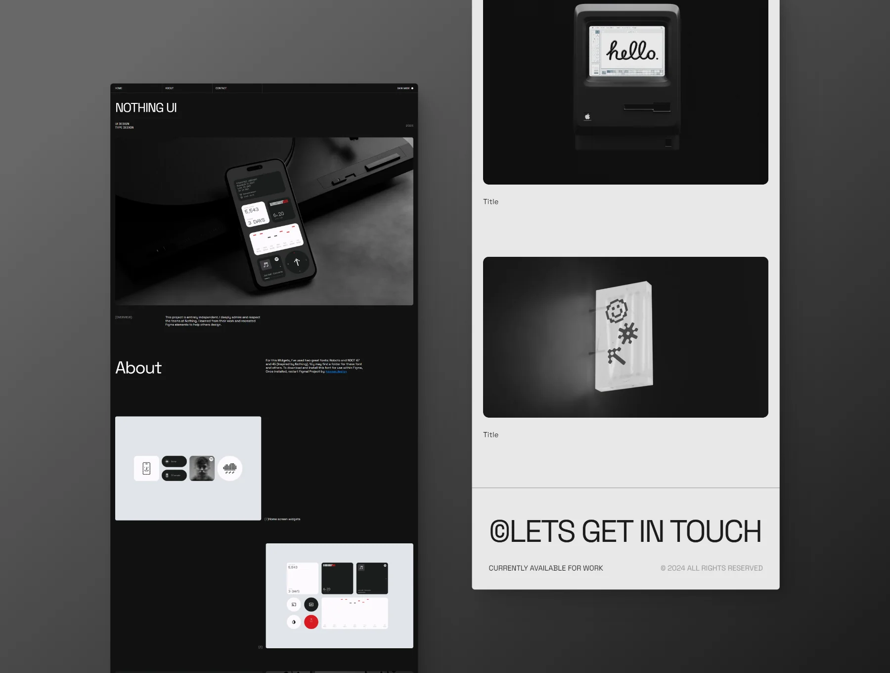 Tail - Portfolio Framer Template 5