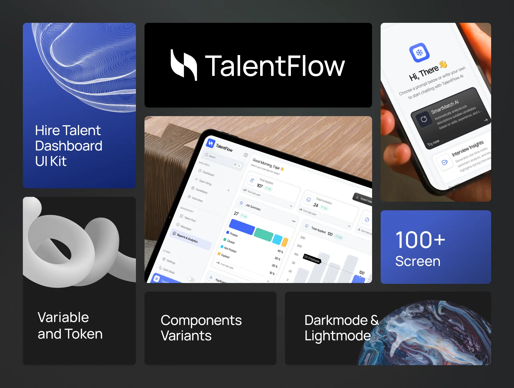 TalentFLow - Hiring Talent Dashboard UI KIT 2