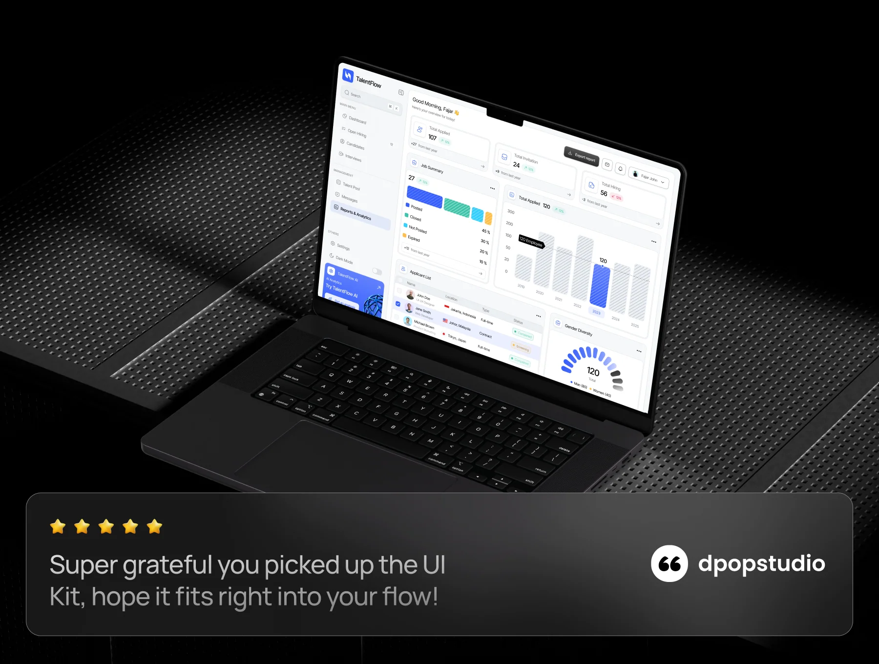 TalentFLow - Hiring Talent Dashboard UI KIT 8
