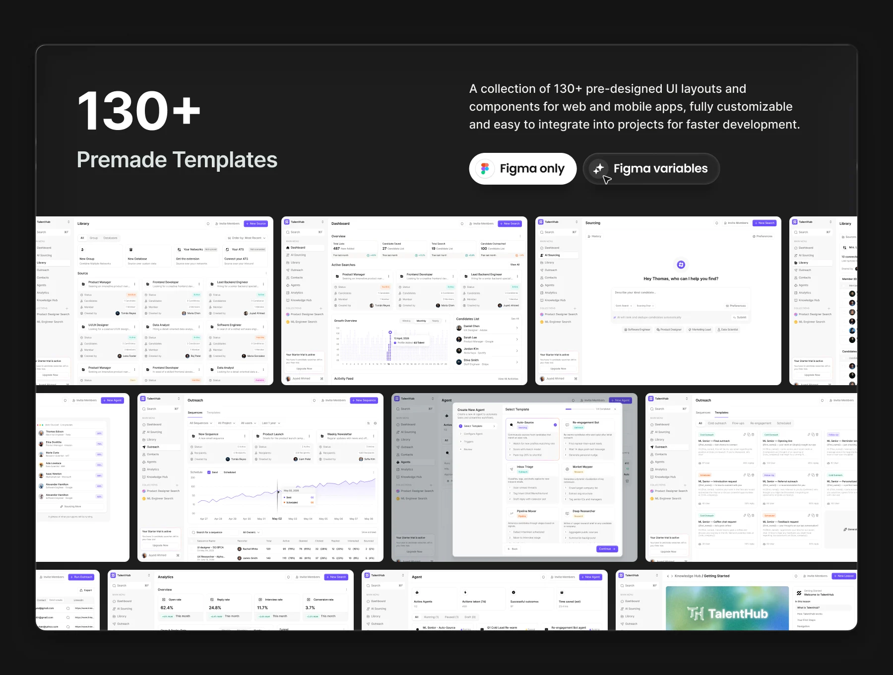 TalentHub - AI HR & Recruitment Platform UI Kit 4