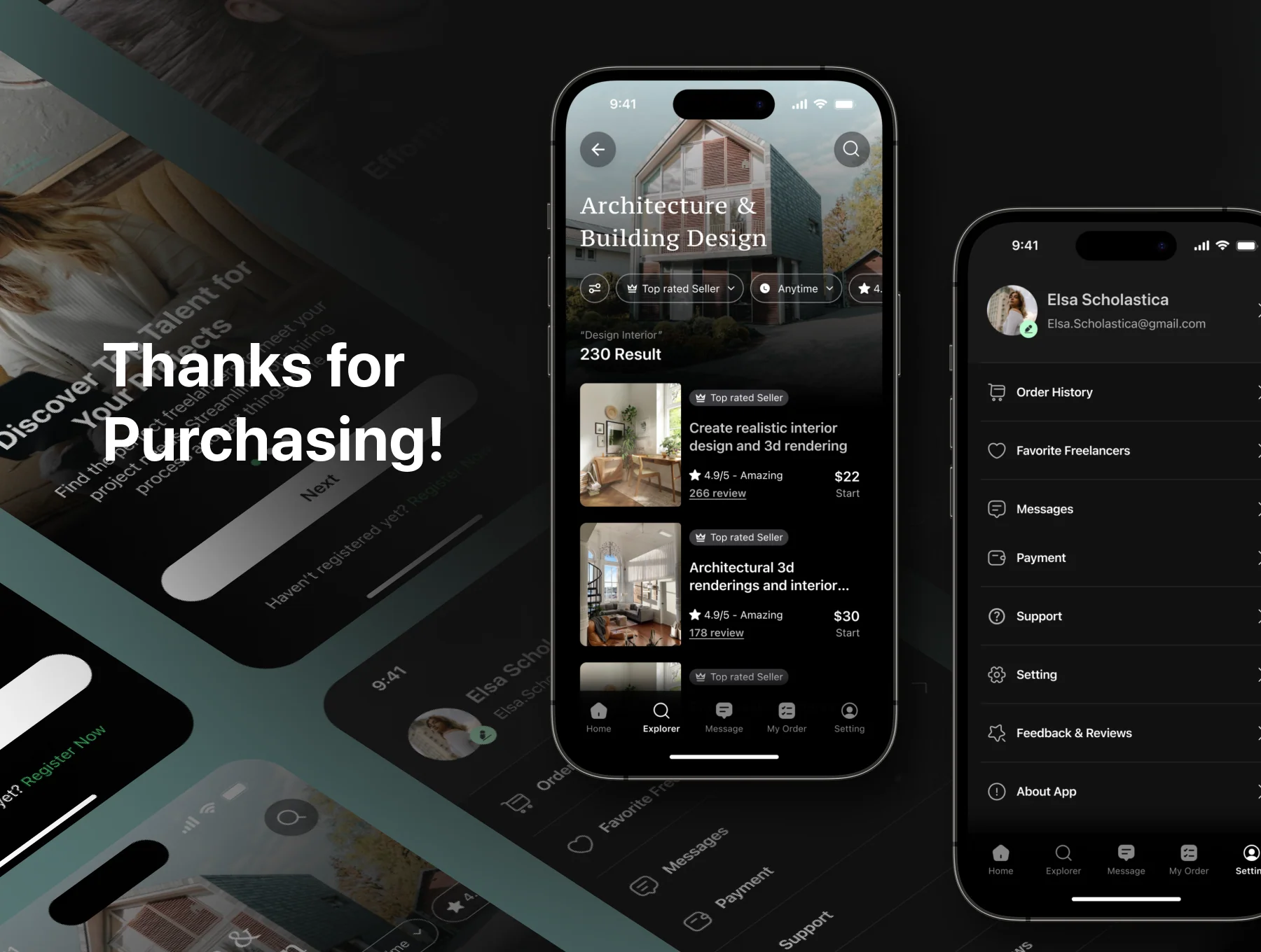 TalentHub - Freelance Platform Apps UI KIT 6
