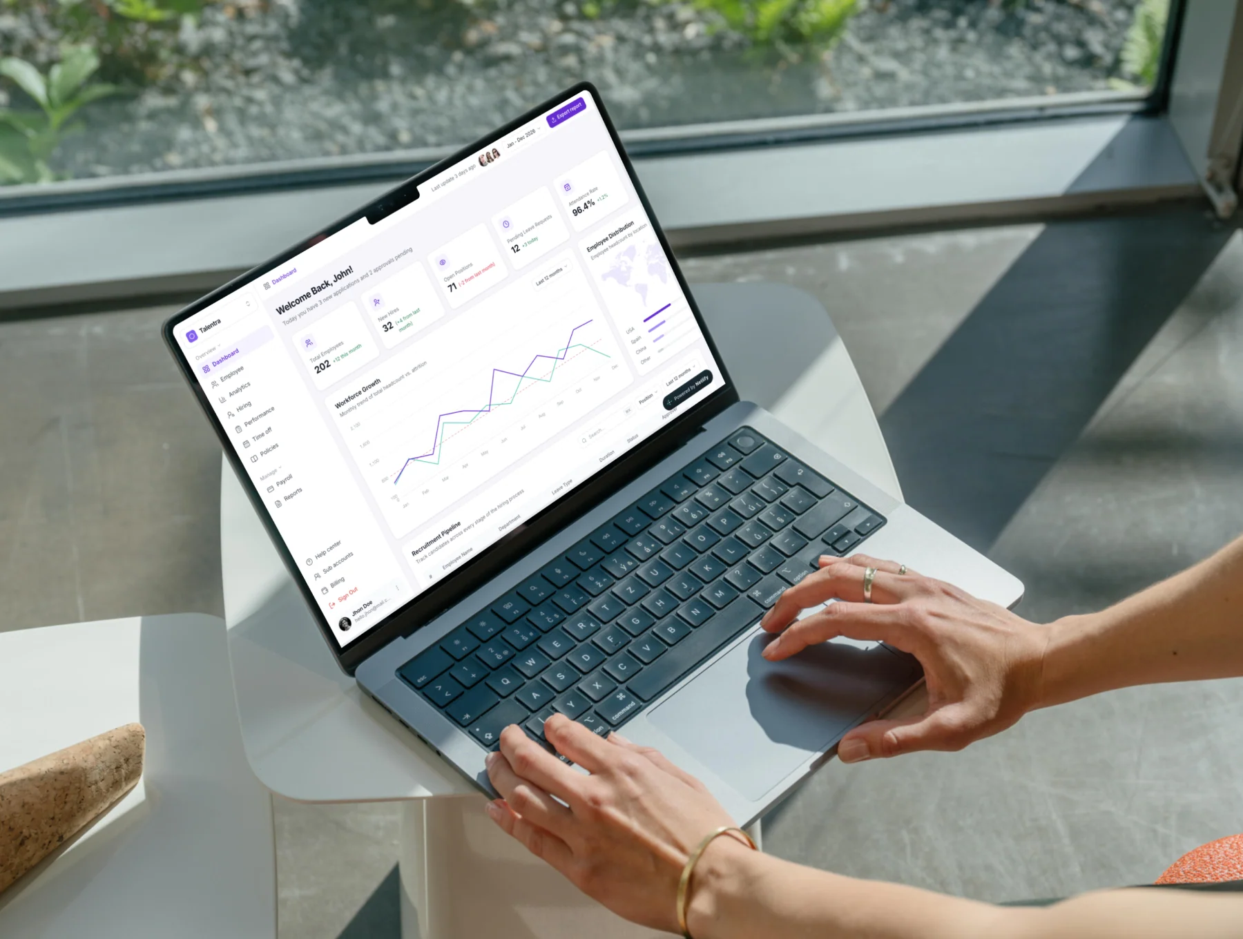 Talentra - HR Management Dashboard Template 5