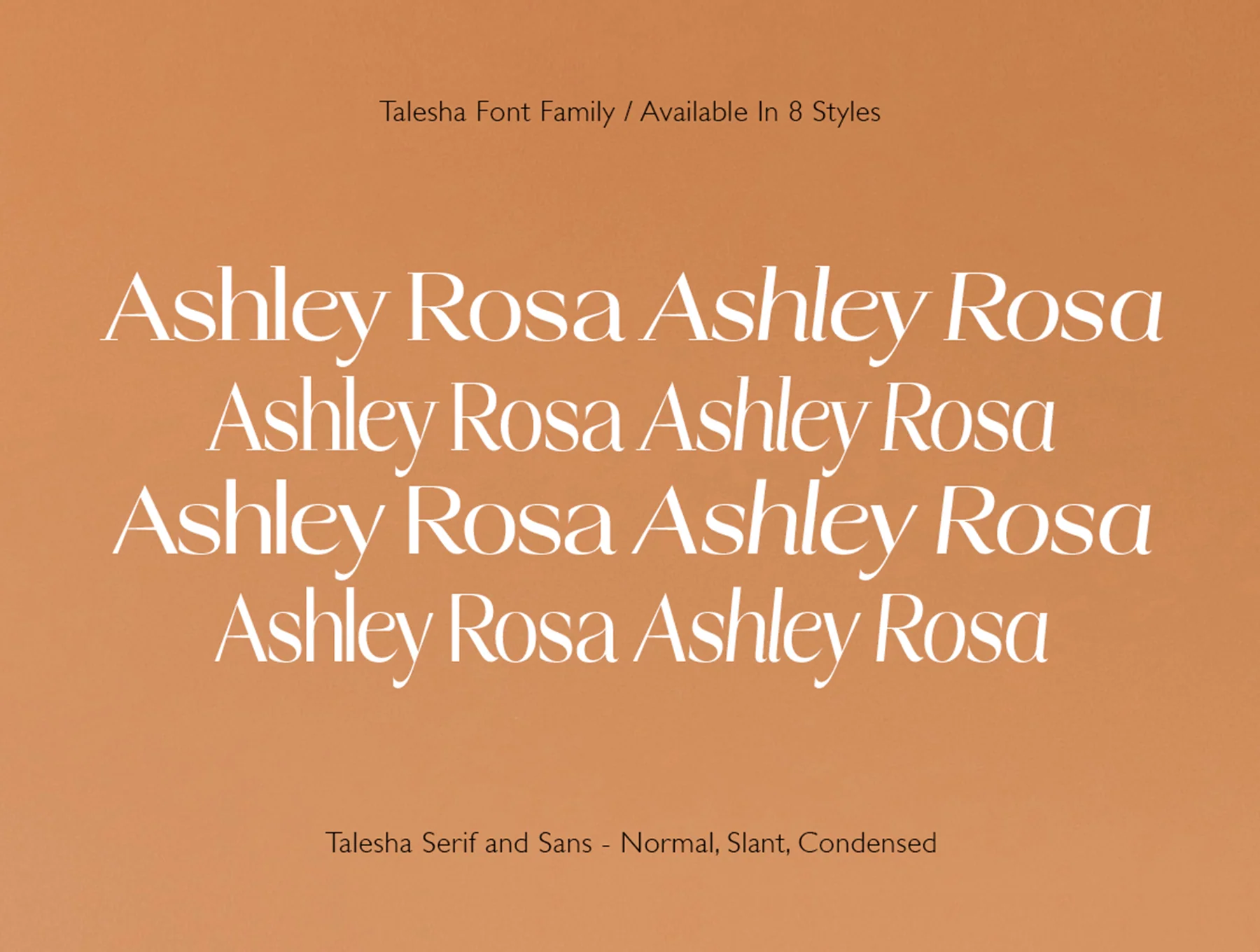 Talesha Font Family 3