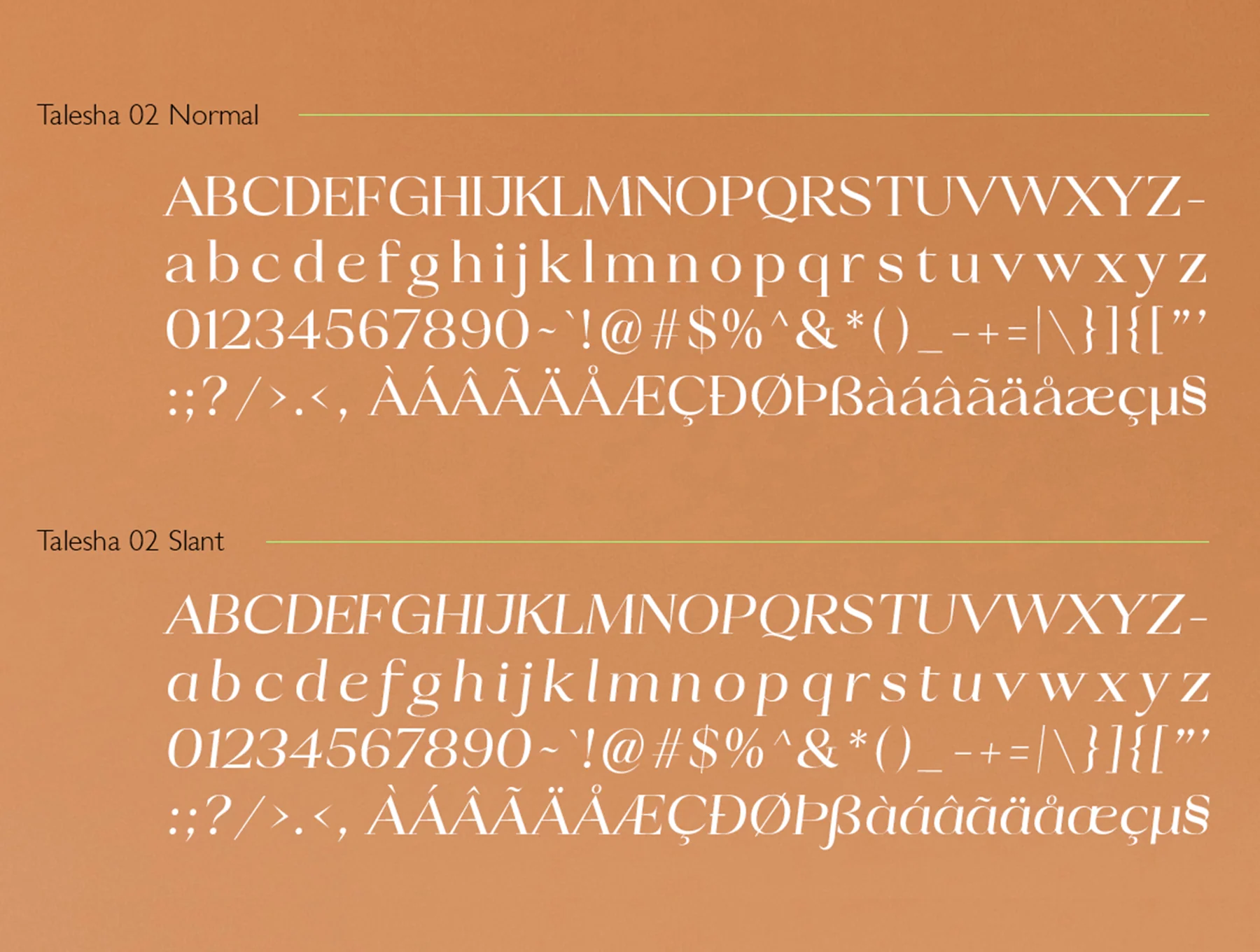 Talesha Font Family 8
