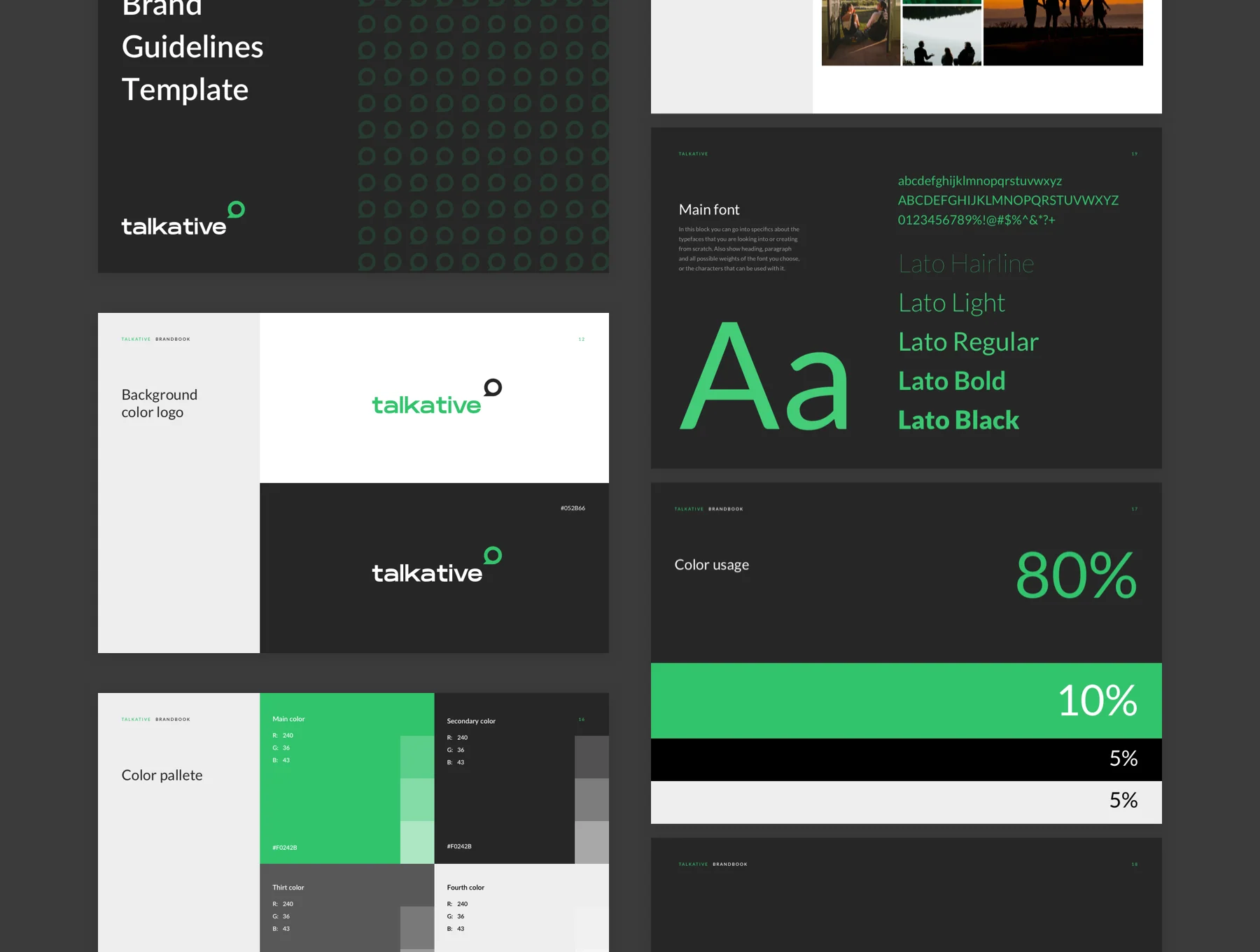 Talkative Brand Book & Style Guide 5