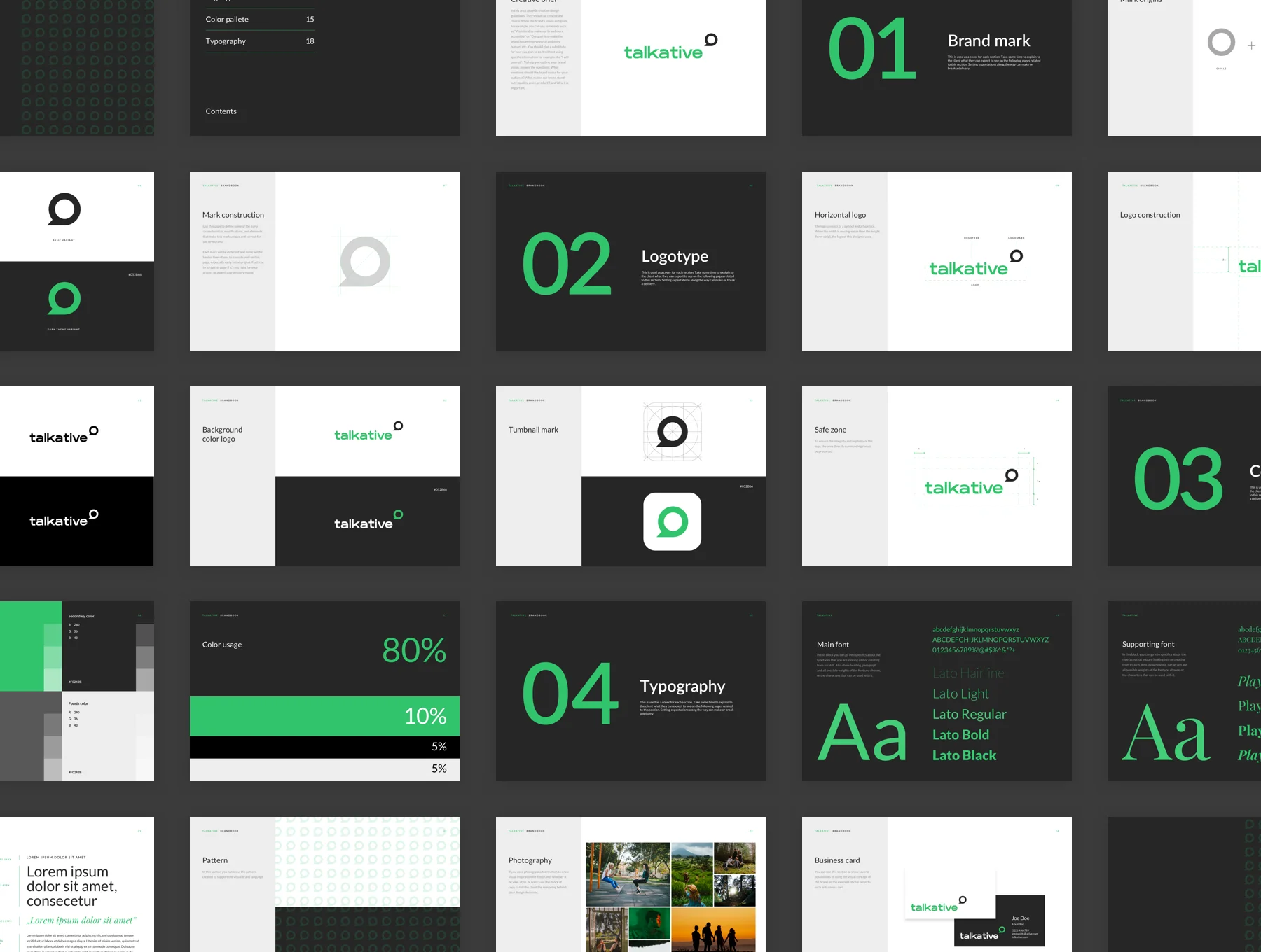 Talkative Brand Book & Style Guide 6