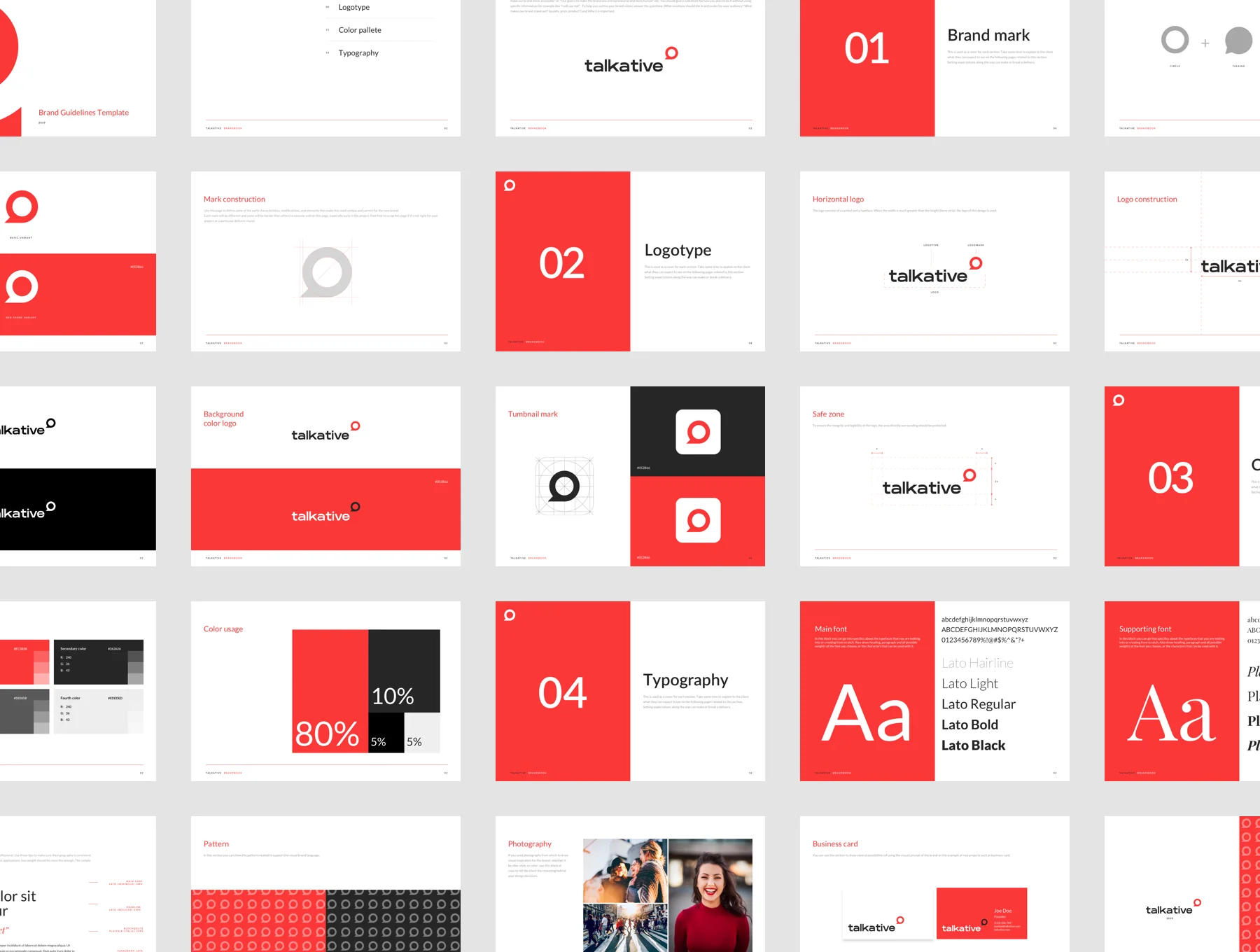 Talkative Brand Book & Style Guide 8