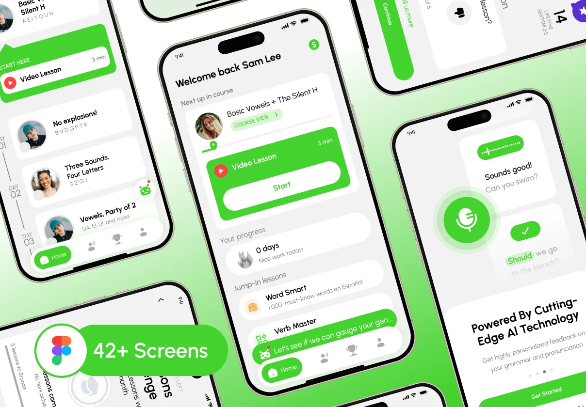 Talkie | AI Language Learning Mobile App UI/UX