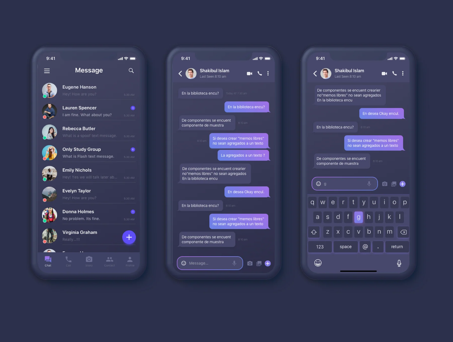 Tango Message UI Kit 4