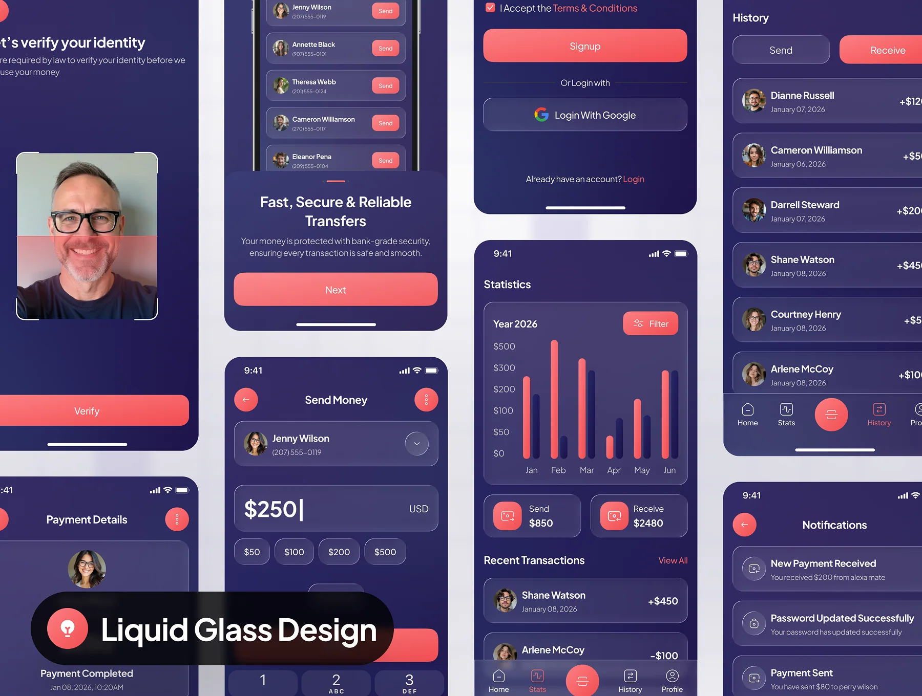 Tap2Pay - Money Transfer App UI Kit 6