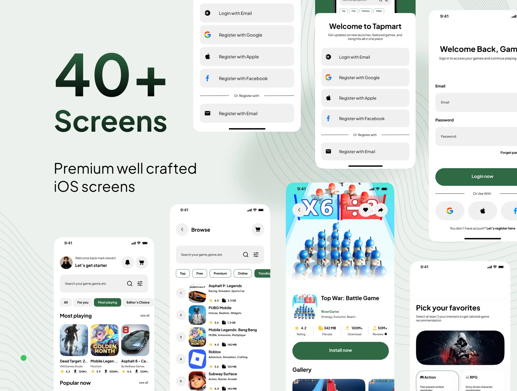 Tapmart - Digital Gaming Store App UI Kit 2