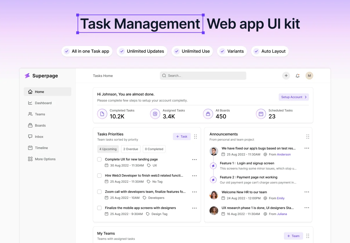 Task and Project Management App