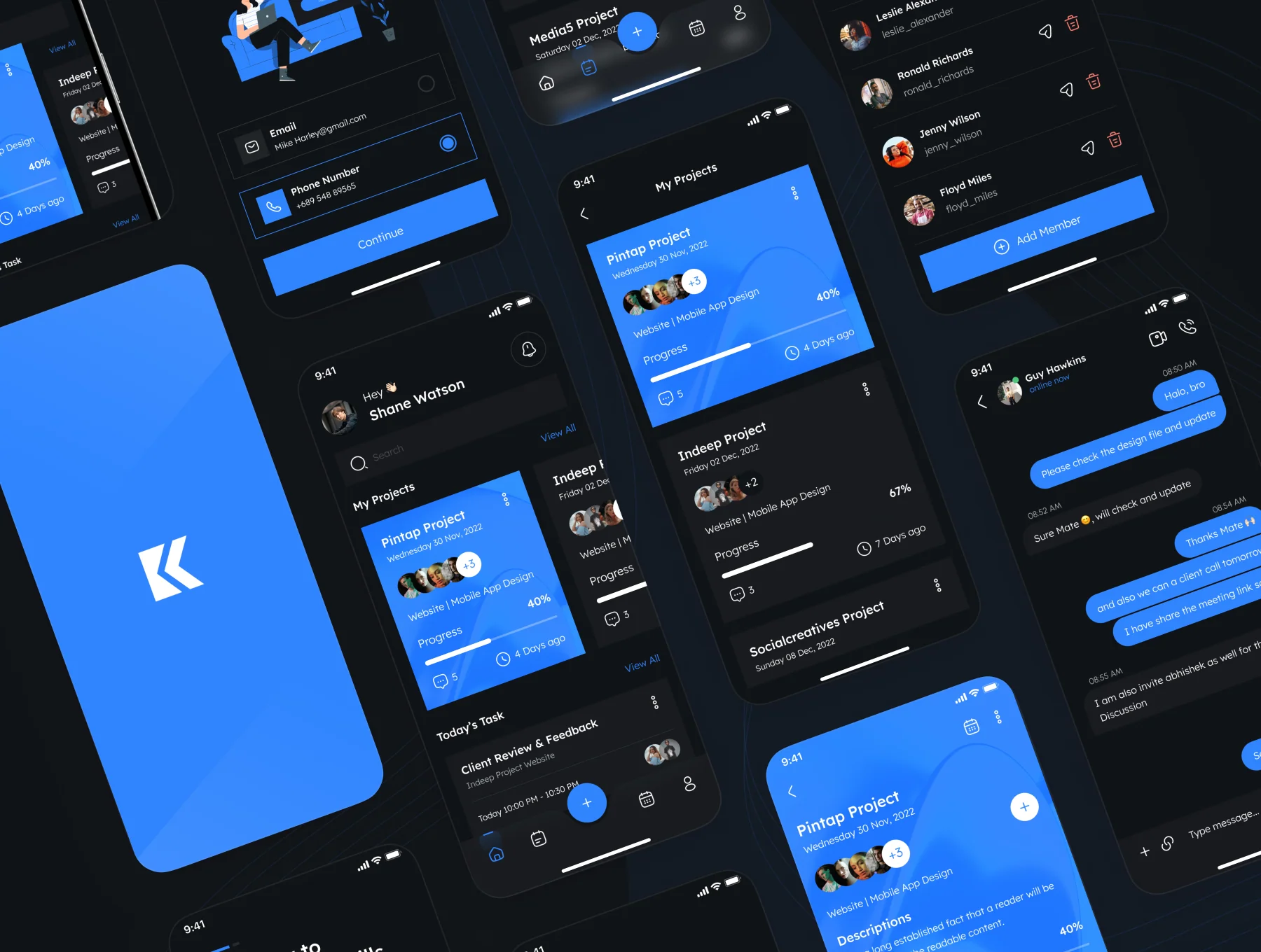 Task Management App UI Kit 6
